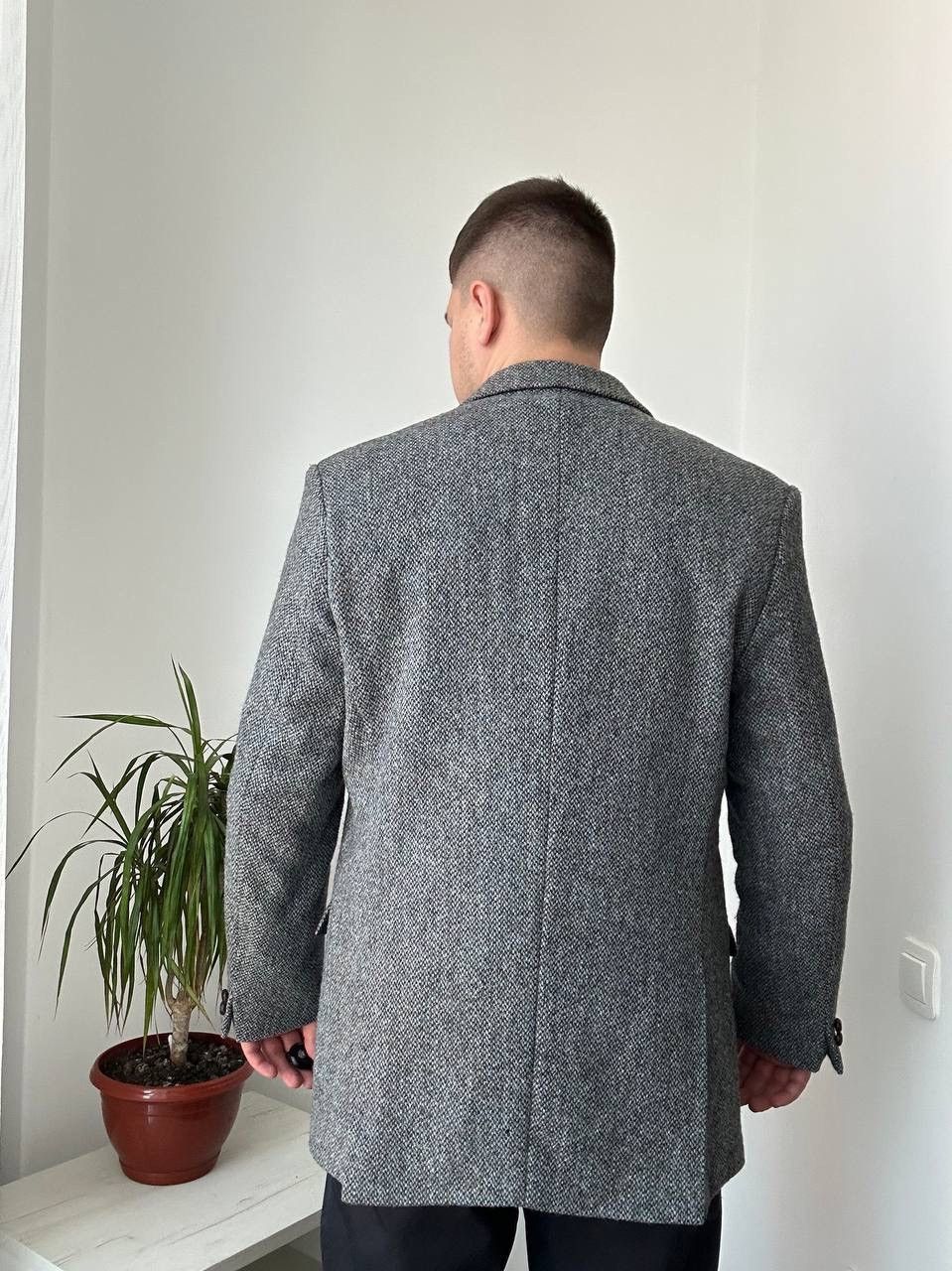 Harris Tweed × Vintage Vintage Harris Tweed Wool Bottons Blazer Coat Jacket Size 52R - 13 Thumbnail