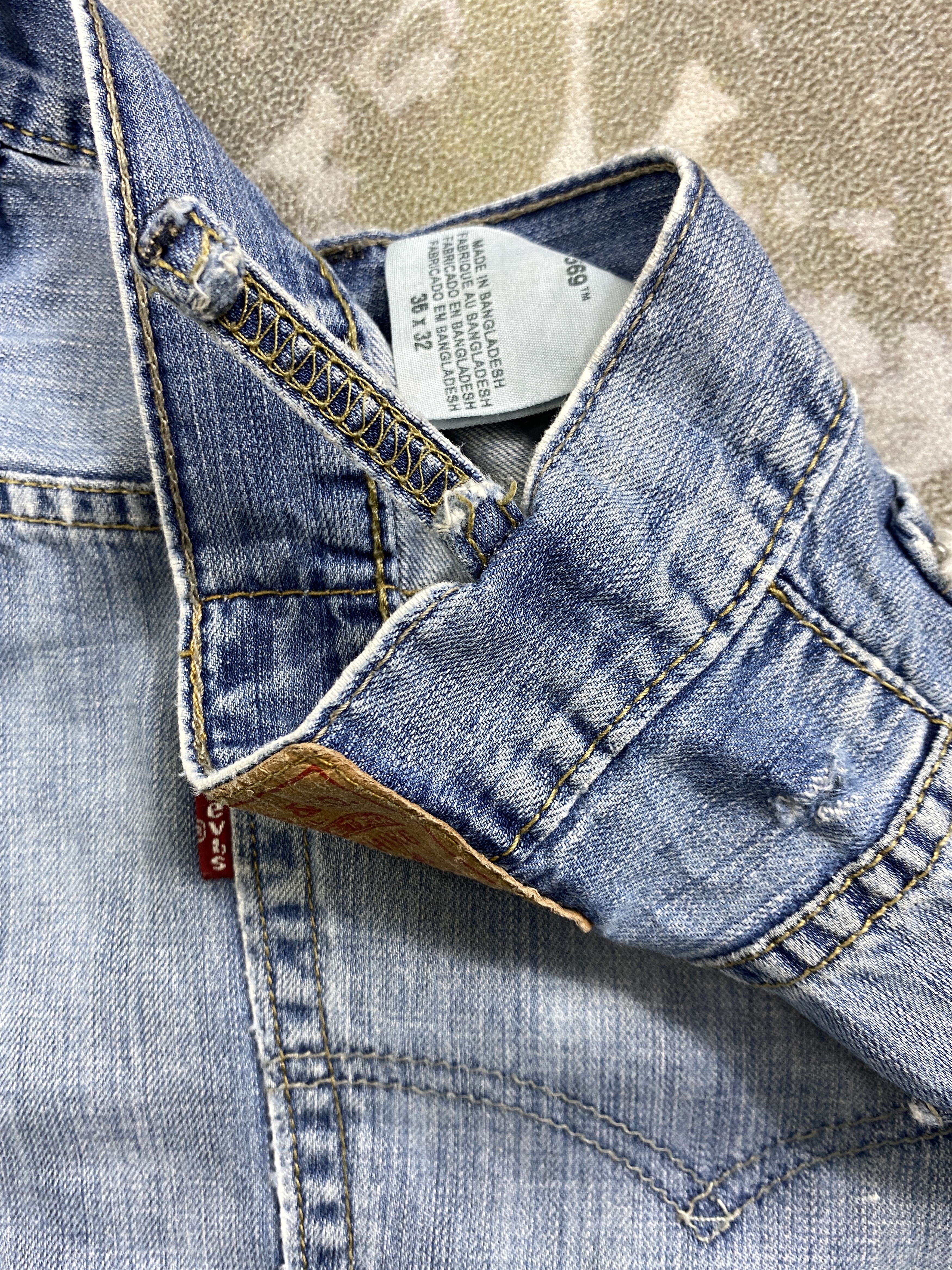 Japanese Brand Vintage Levi's 569 Denim 38 x 31.5 -JN376 Size US 38 / EU 54 - 14 Thumbnail