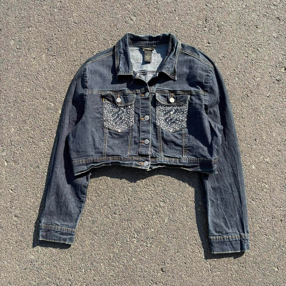 Rocawear Roca Wear Cropped Denim Jacket Size L / US 10 / IT 46 - 11 Thumbnail