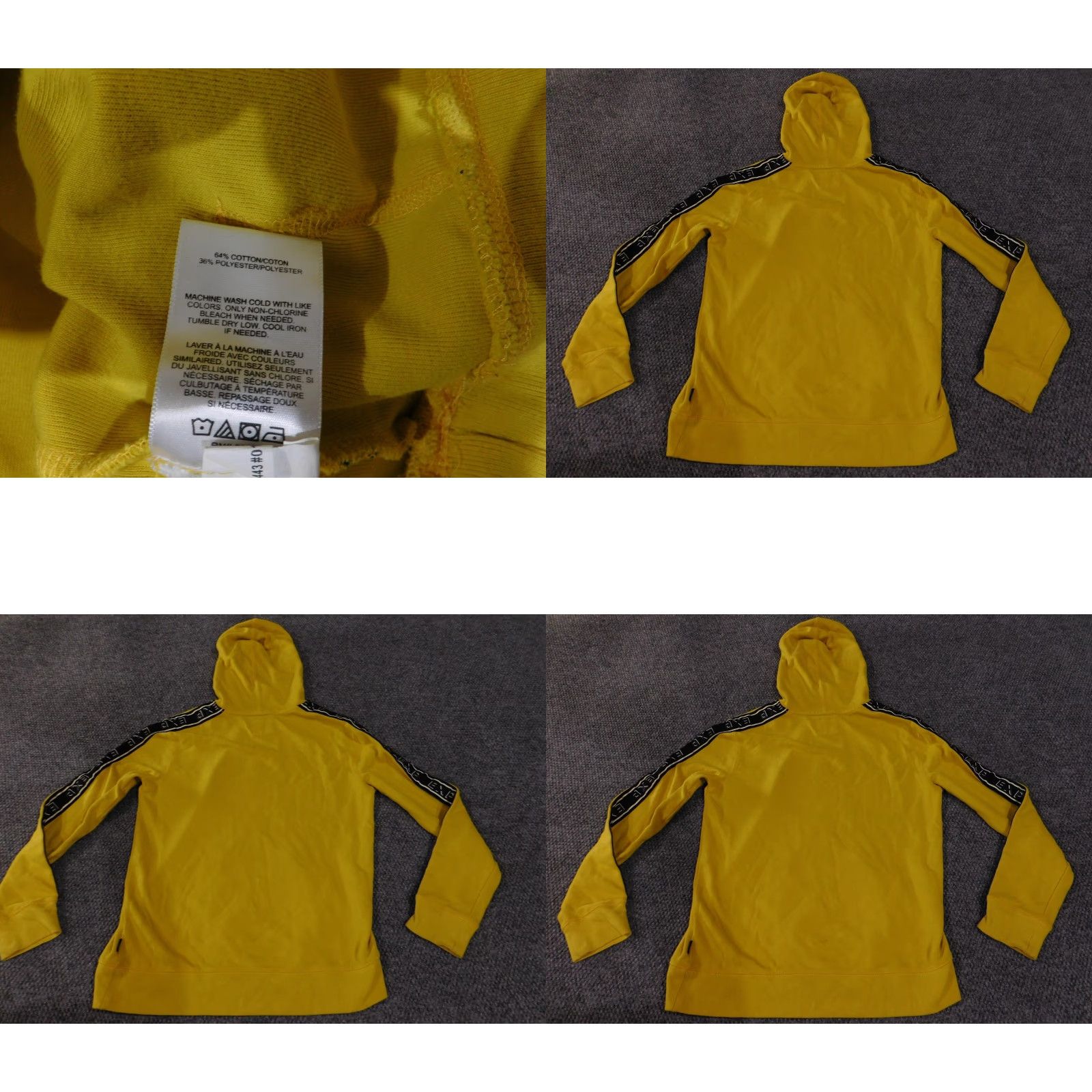 Express Express Hoodie Mens M Yellow Kangaroo Pocket Pullover EXP Tape Sweatshirt Size US M / EU 48-50 / 2 - 8 Thumbnail