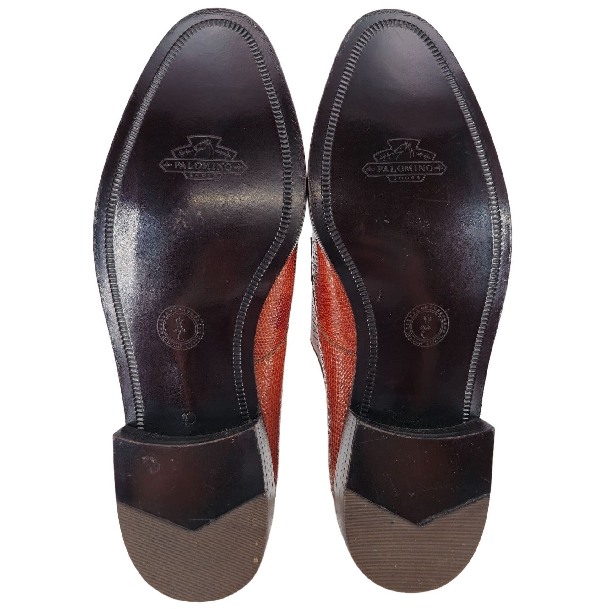 Other NEW Exotic Teju Lizard Monk Strap Loafers Mens 11.5 PALOMINO Size US 11.5 / EU 44-45 - 3 Thumbnail