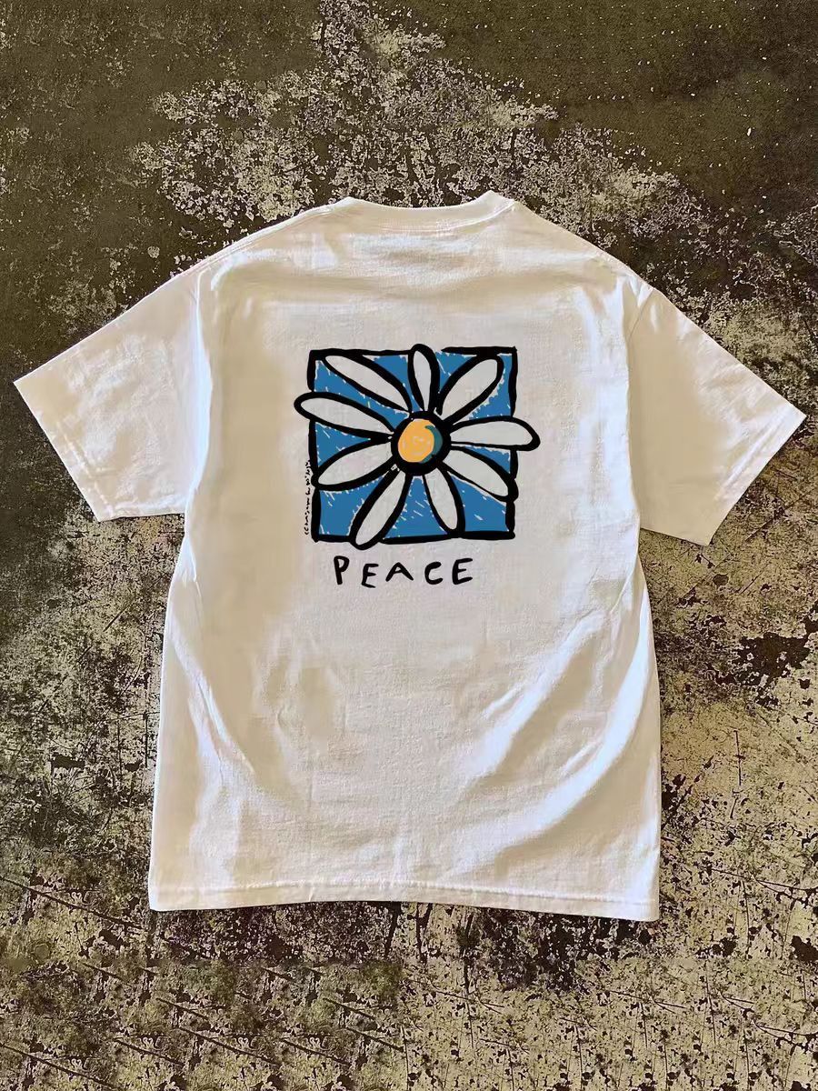 Japanese Brand × Vintage Floral print washed vintage cotton t-shirt Size US M / EU 48-50 / 2 - 1 Thumbnail