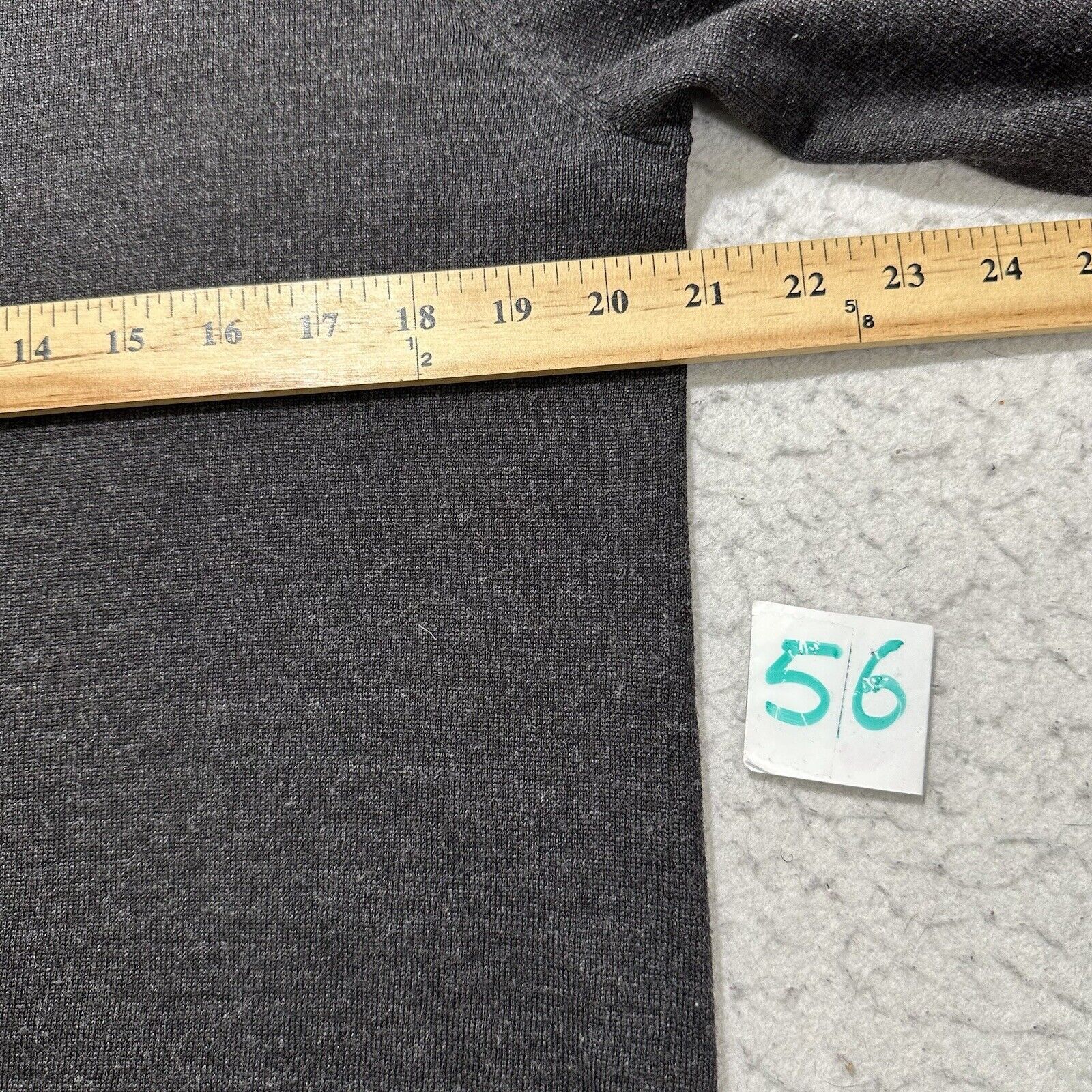 Apt. 9 Apt. 9 Medium Dark Gray V-Neck Wool Blend Knit Sweater Size M / US 6-8 / IT 42-44 - 8 Thumbnail