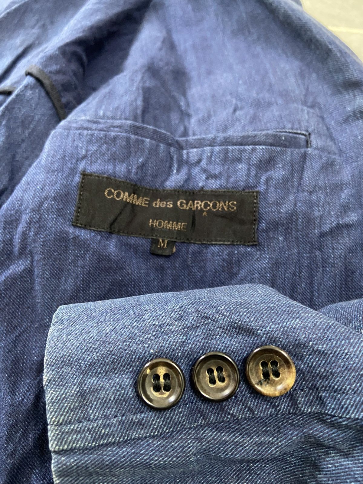 Comme des Garcons Homme Comme des Gargons CDG Homme Blazer Coat Jacket Size US M / EU 48-50 / 2 - 8 Thumbnail