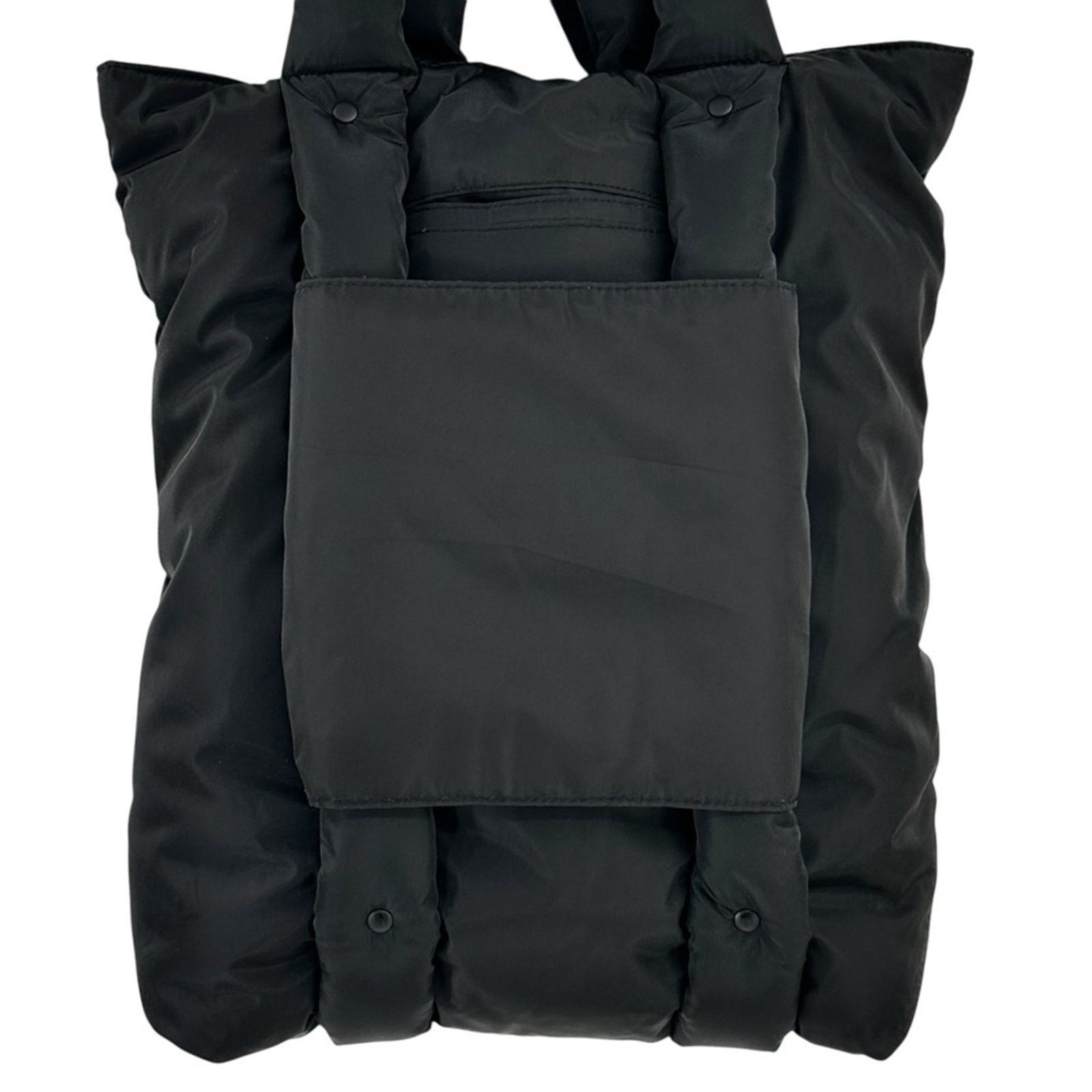 Dagne Dover Jemi Cargo Puff Tote - Black Nylon Puffer Tote Bag Size ONE SIZE - 4 Thumbnail