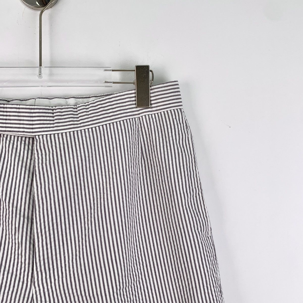 Thom Browne THOM BROWNE Colorblocked Striped Cotton Casual Shorts Size US 27 - 3 Thumbnail