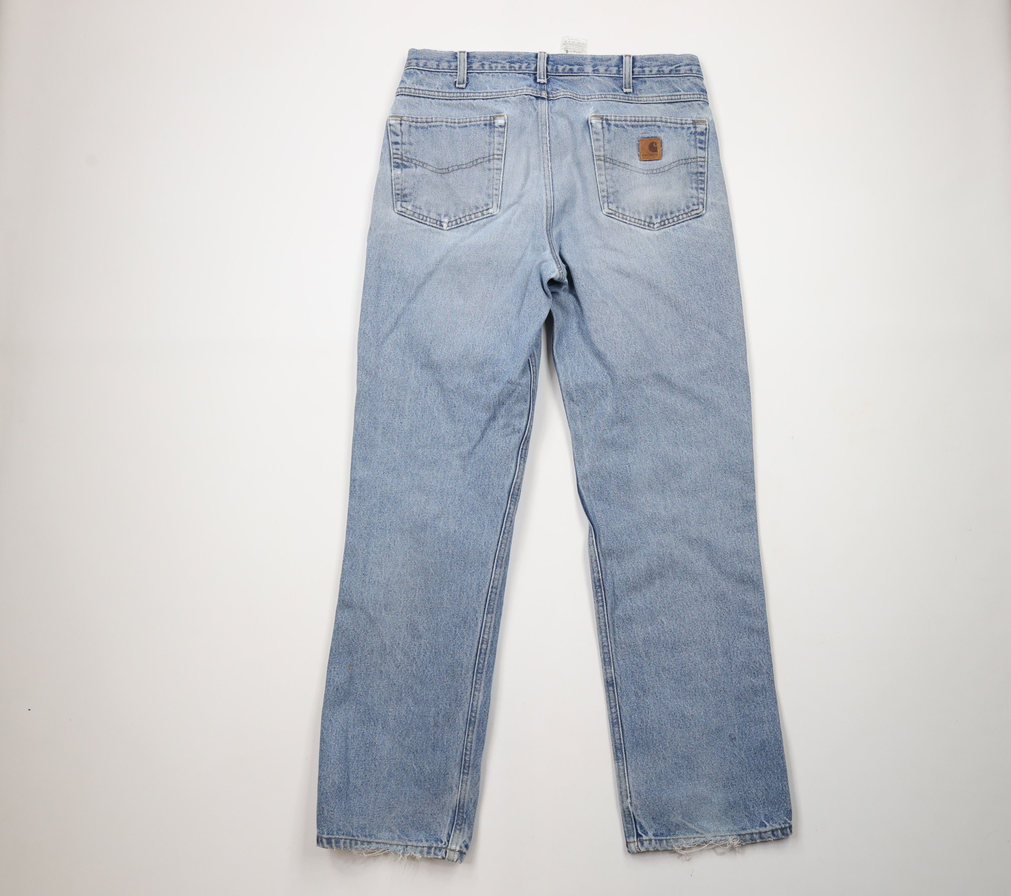 Carhartt × Vintage Vintage Carhartt Spell Out Traditional Fit Denim Jeans Blue Size US 34 / EU 50 - 12 Thumbnail