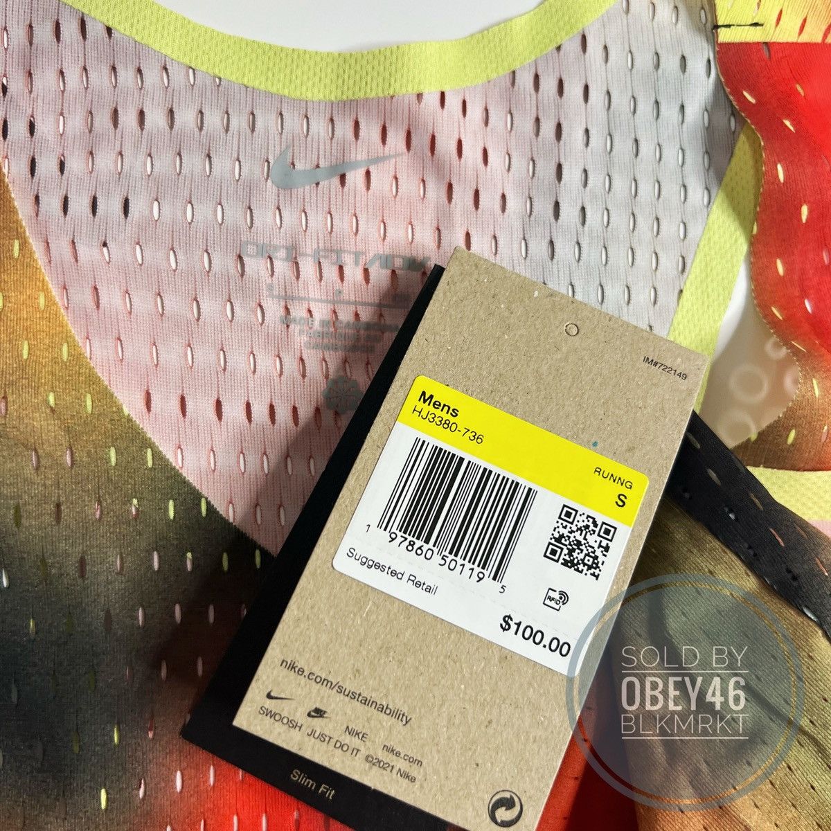 Nike Nike AeroSwift Elite Entry ADV Running Tank Top Singlet S Size US S / EU 44-46 / 1 - 3 Thumbnail
