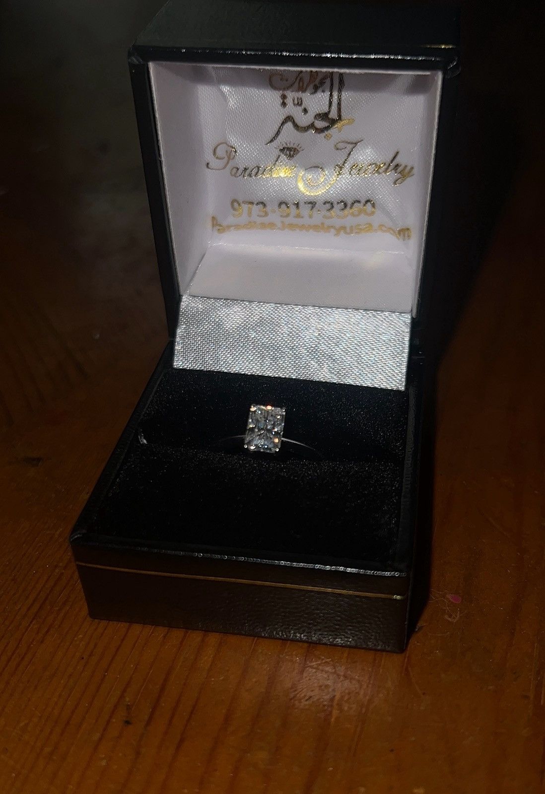 Other Radiant Cut Moissanite Solitaire Ring – GRA Certified – Size ONE SIZE - 2 Thumbnail