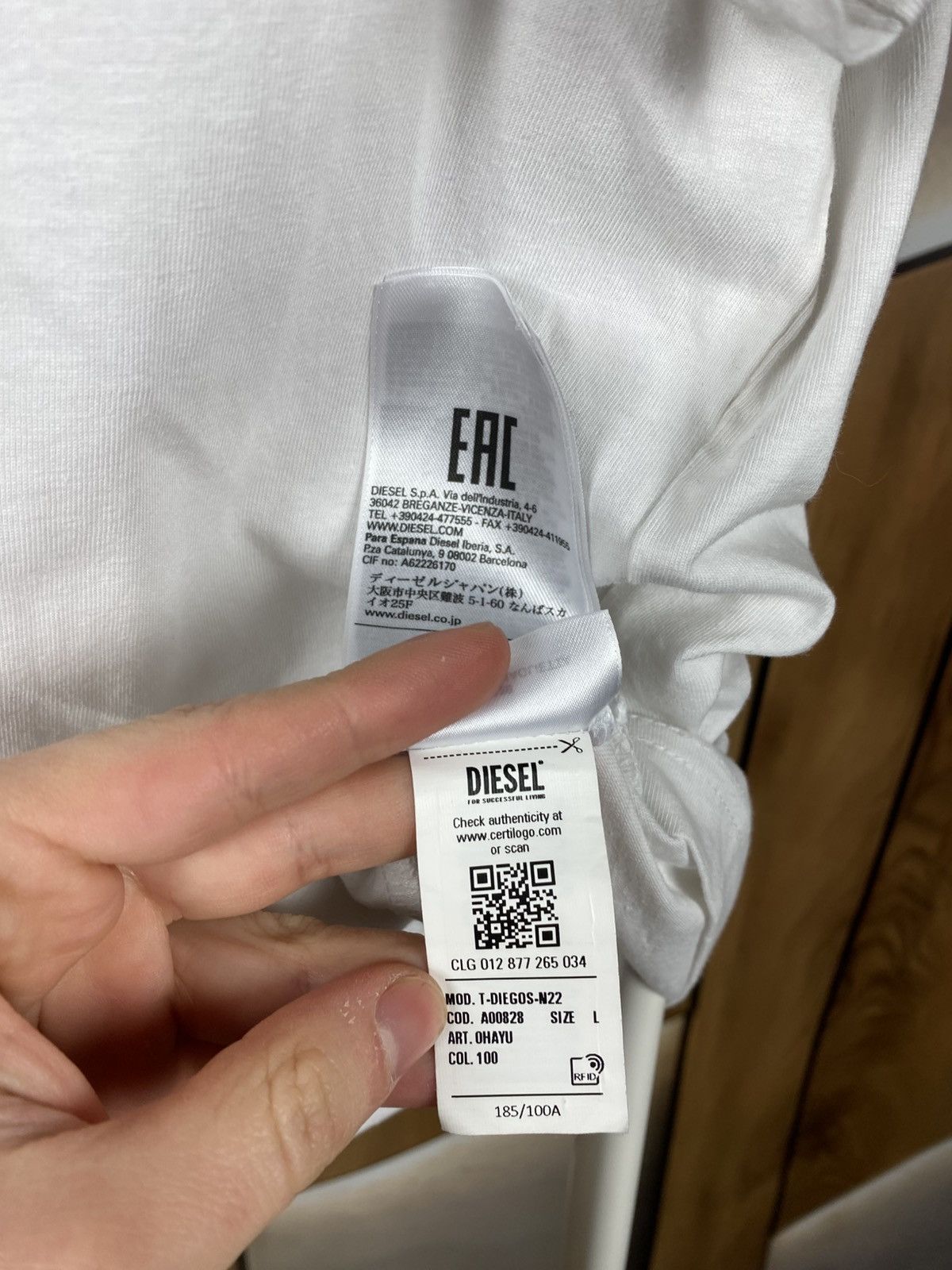 Diesel 🗿Luxury T-Shirt Diesel For Successful Living Big Logo 🗿 Size US L / EU 52-54 / 3 - 11 Thumbnail