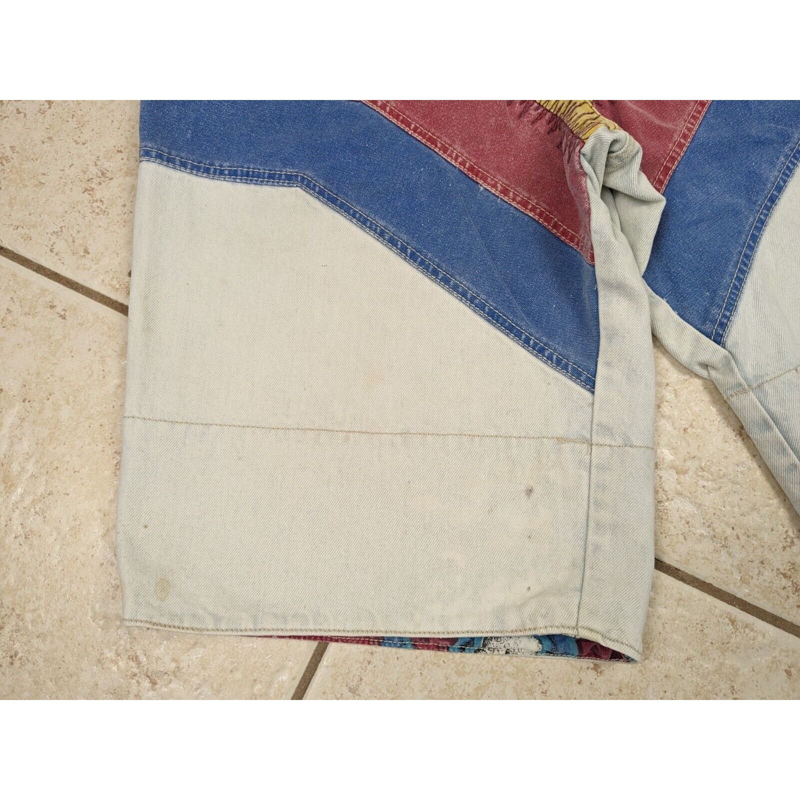 Other Vtg Major Damage 1990's Baggy Denim Shorts Jorts 36x12 Size US 36 / EU 52 - 7 Thumbnail