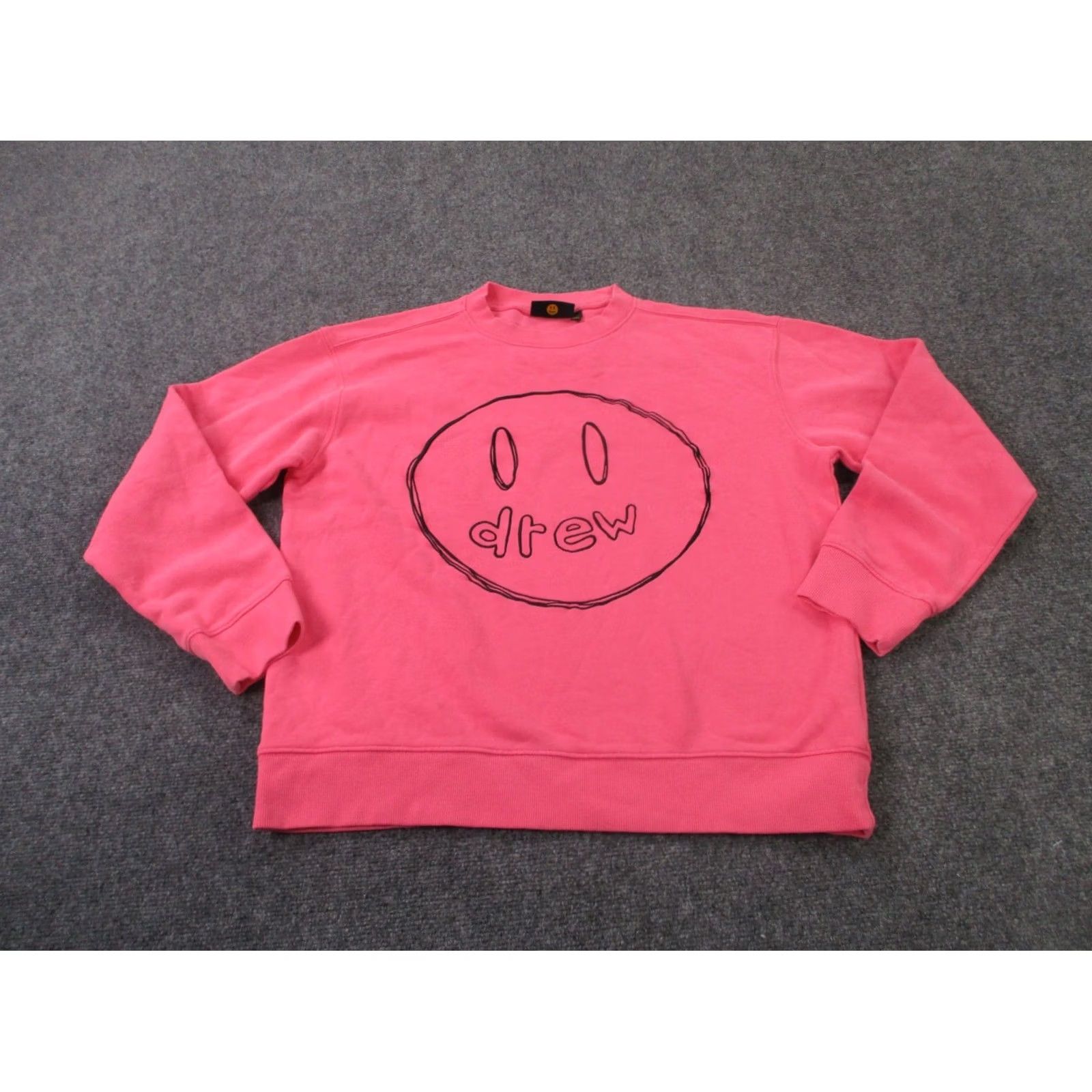Drew House Drew House Sweatshirt Men S Pink Mascot Smiley Spellout Logo Pullover Casual Vintage Size US S / EU 44-46 / 1 - 2 Thumbnail
