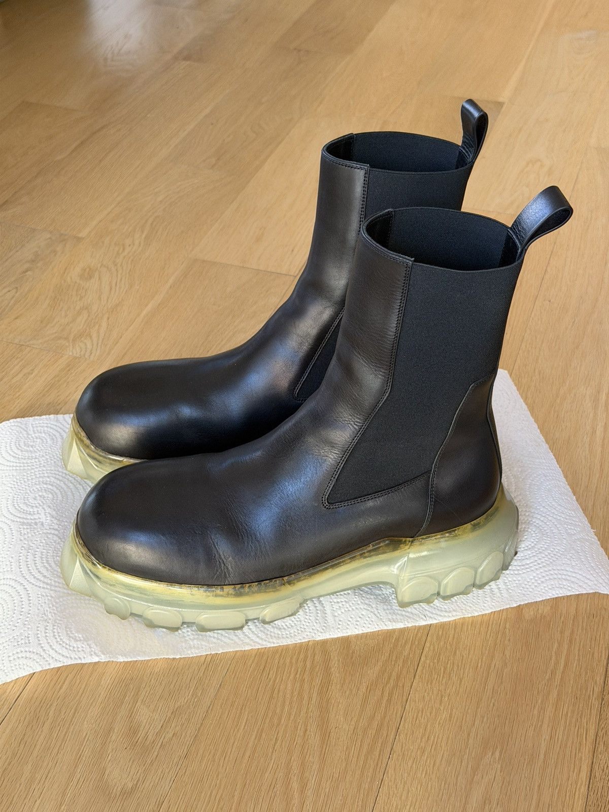 Rick Owens Rick Owen's Megalace Bozo Tractor Boot | Grailed