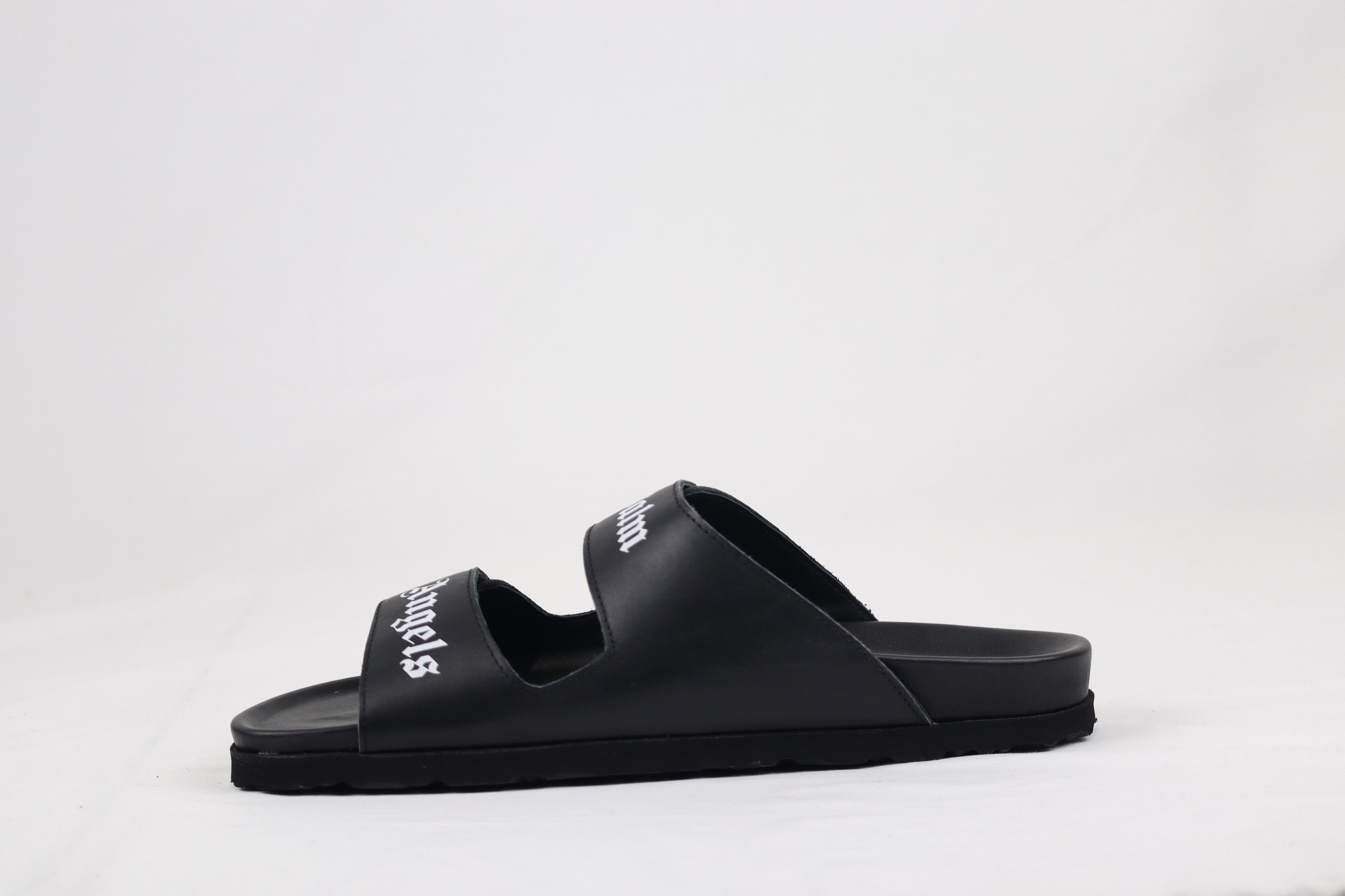 image of Palm Angels O1Rshd11223 Logo Strap Sandals In Black, Men's