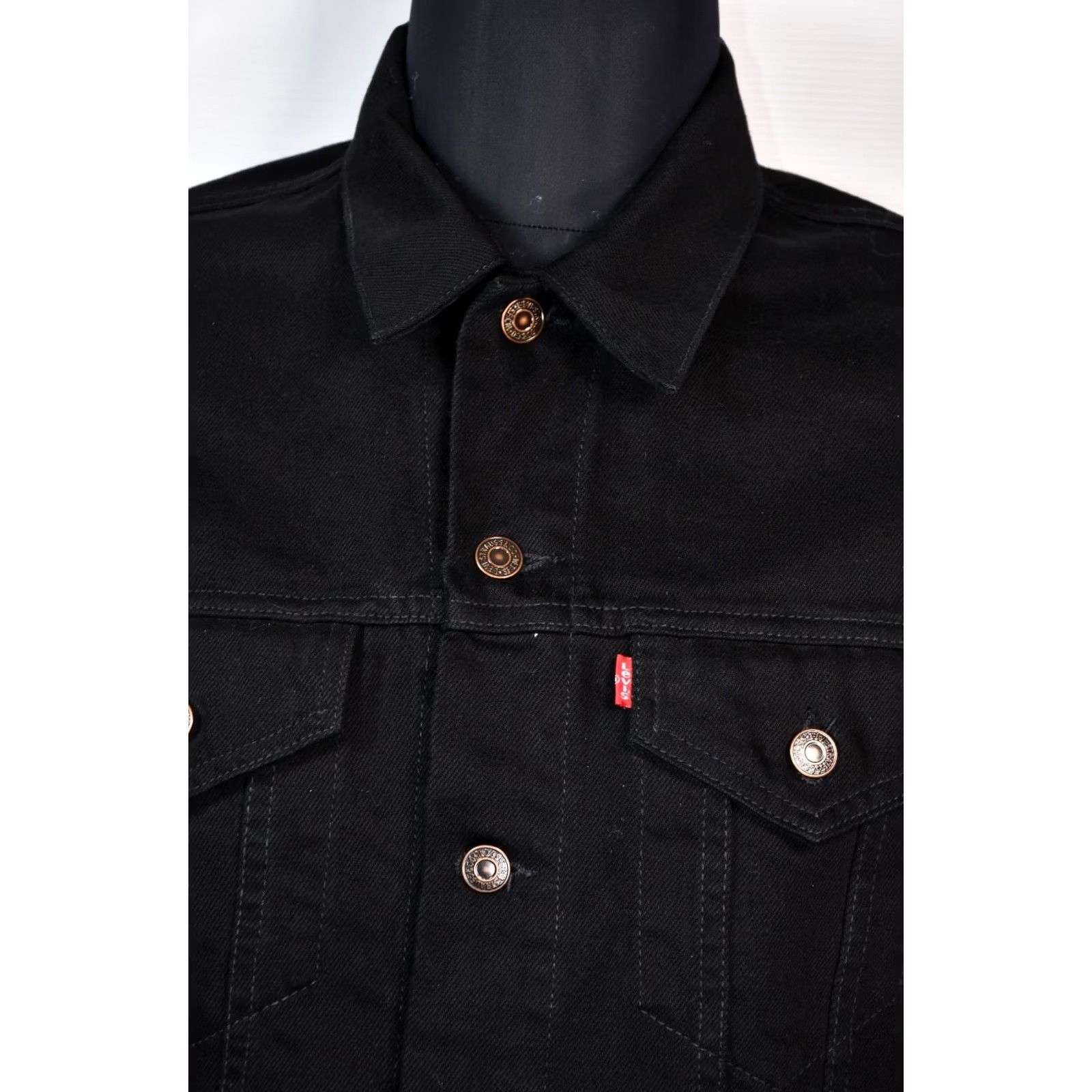 Levi's LEVI'S 70503-02 EURO TRACKER JACKET MEN'S M BLACK DENIM TRUCKER Jacket Winter, Fall, Spring Men Size US M / EU 48-50 / 2 - 3 Thumbnail