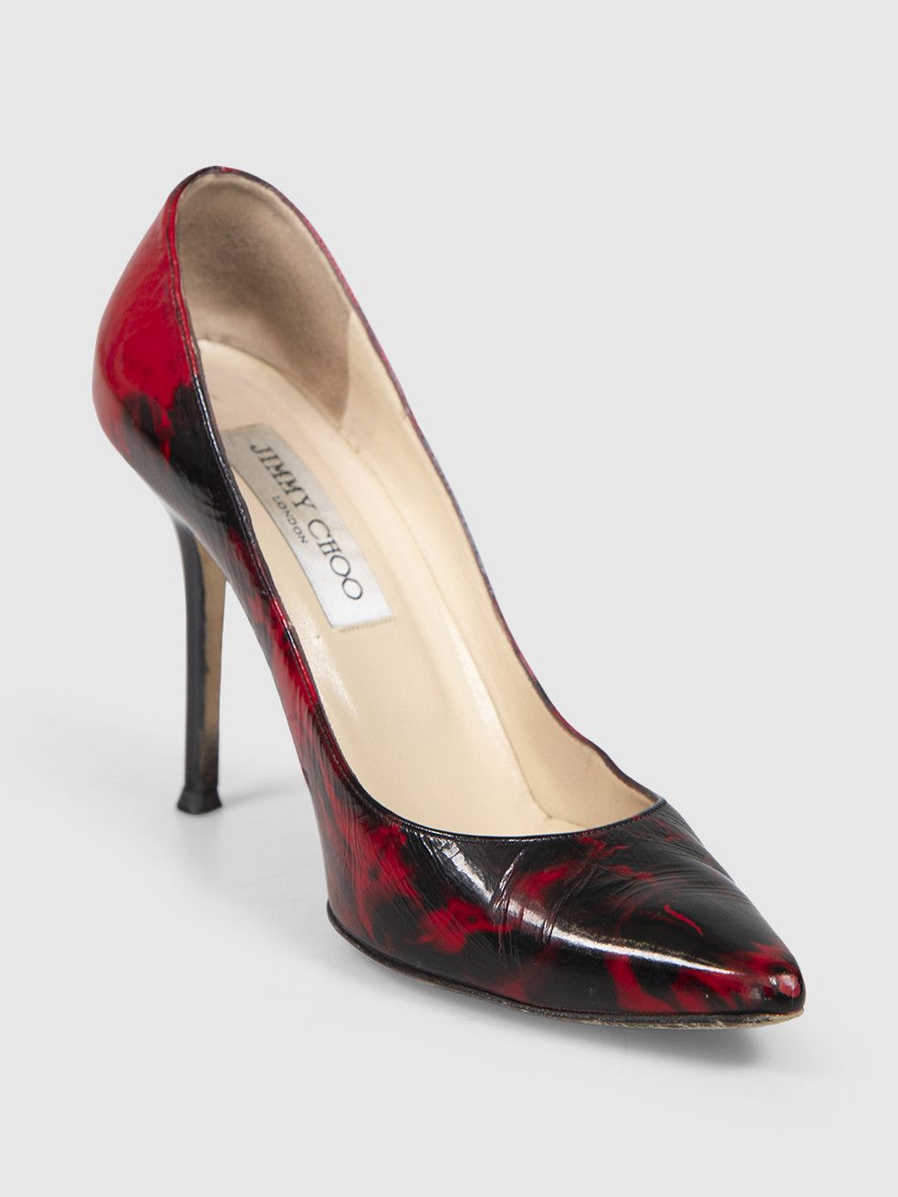 Jimmy Choo Black & Red Patent Romy Pumps Size US 6 / IT 36 - 1 Thumbnail