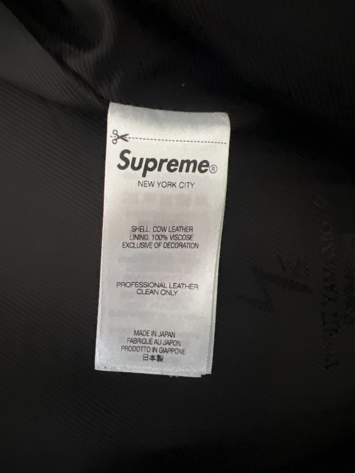 Supreme × Yohji Yamamoto Supreme x Yohji Yamamoto Leather Jacket Size US L / EU 52-54 / 3 - 6 Thumbnail