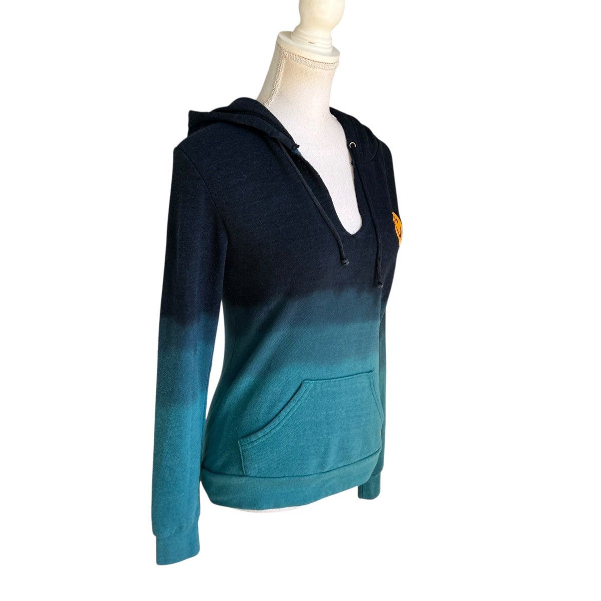 Aviator Nation Aviator Nation Teal Ombre V Neck Hoodie Size S Size S / US 4 / IT 40 - 3 Thumbnail