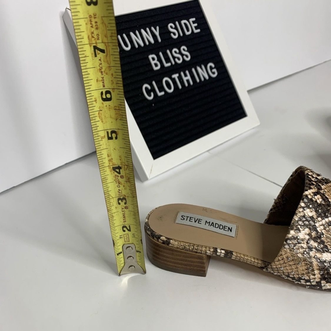 Steve Madden Steve Madden Snake Print Slip-On Mules Almond Toe Size 6.5 Size US 6.5 / IT 36.5 - 5 Thumbnail