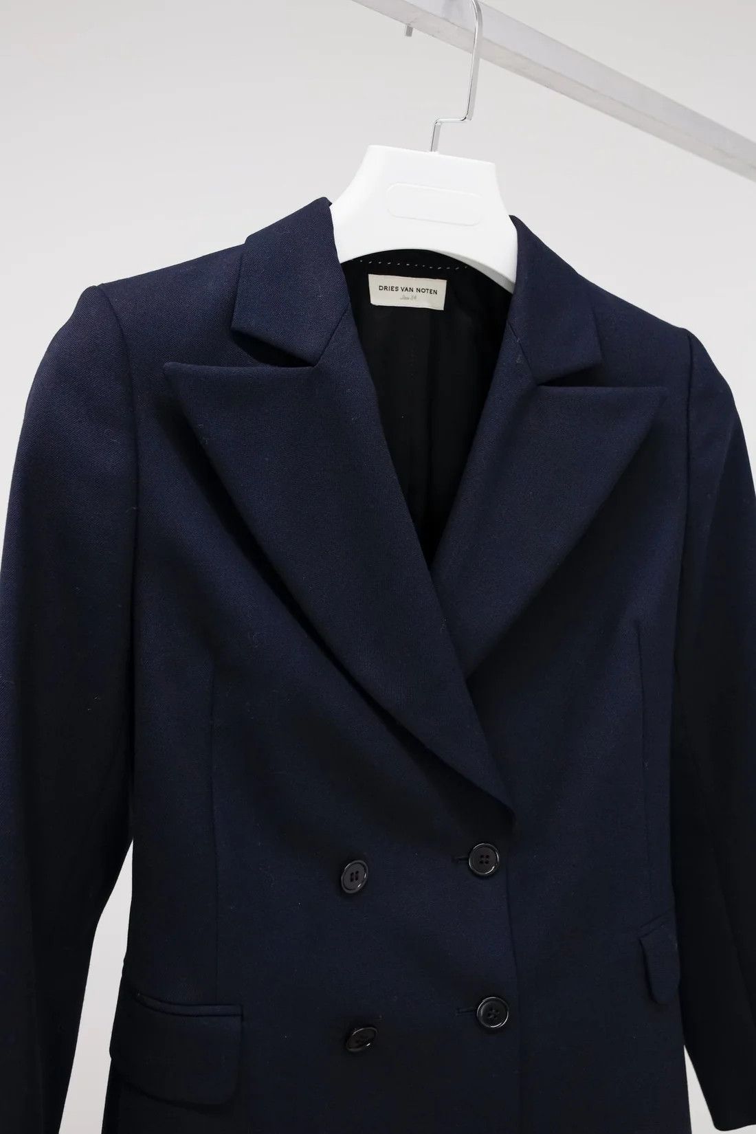 Dries Van Noten Dries Van Noten Double Breasted Wool Blazer Size XS / US 0-2 / IT 36-38 - 3 Thumbnail