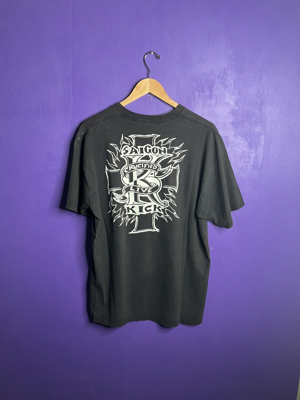Vintage Vintage 90s Saigon kick snake logo t-shirt Size US XL / EU 56 / 4 - 2 Thumbnail