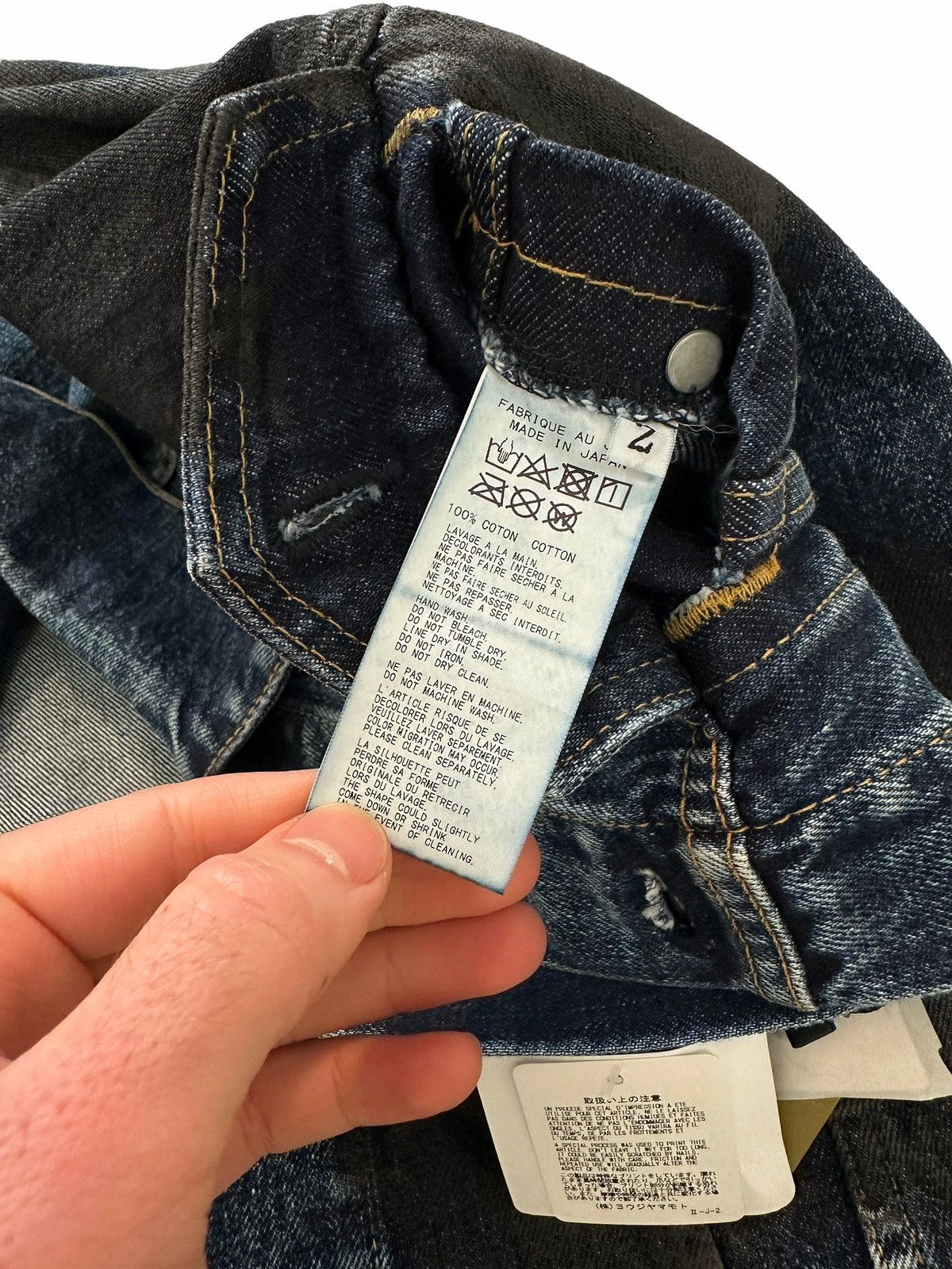 Yohji Yamamoto x Spotted Horse Craft Painted Z-Denim Trucker Jacket Size US M / EU 48-50 / 2 - 9 Thumbnail