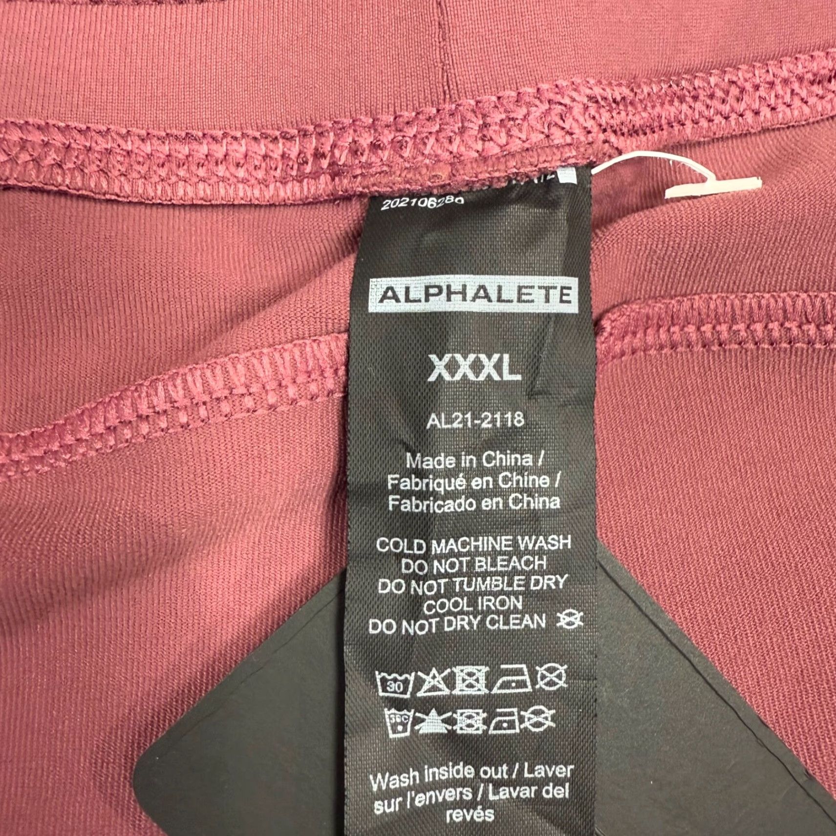 Vintage Alphalete Mens Activewear Pants 3XL Pink Pull On Pockets Gym Training Size US 39 - 7 Thumbnail