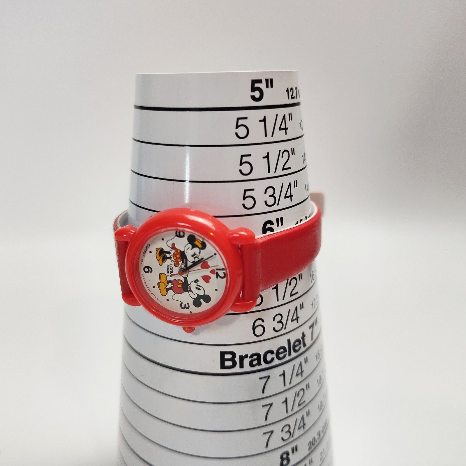 Disney Vintage Mickey Mouse Minnie Lorus Watch w Box Red Size ONE SIZE - 8 Thumbnail