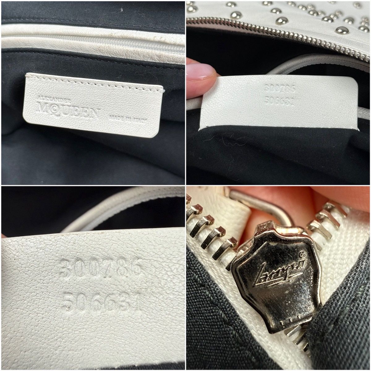 Alexander McQueen Alexander McQueen Studded De Manta Leather Tote Archive Bag Size ONE SIZE - 11 Thumbnail