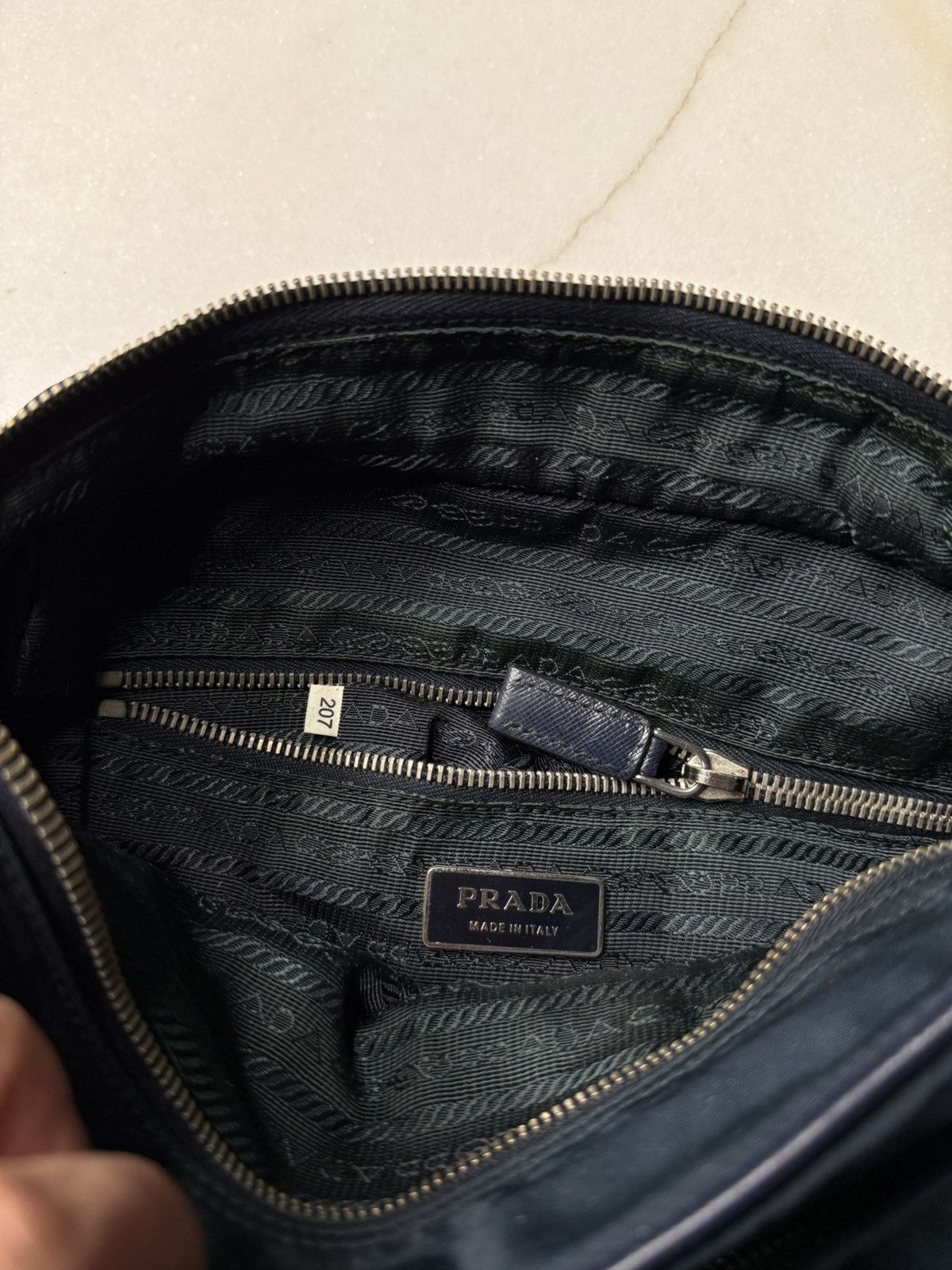 Prada Prada Messenger Nylon Bag Prada Logo Crossbody Bag Preowned Size ONE SIZE - 7 Thumbnail