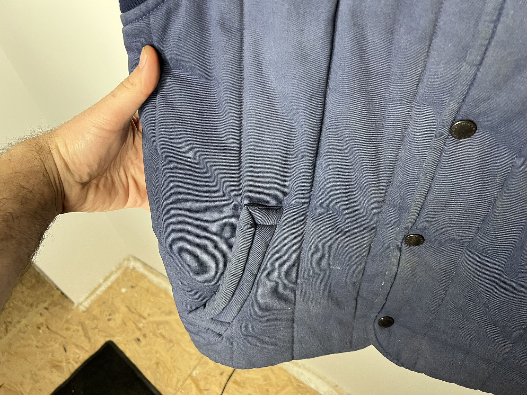 Barbour VINTAGE 80S BARBOUR TREKKER WAISTCOAT BLUE Size US L / EU 52-54 / 3 - 5 Thumbnail