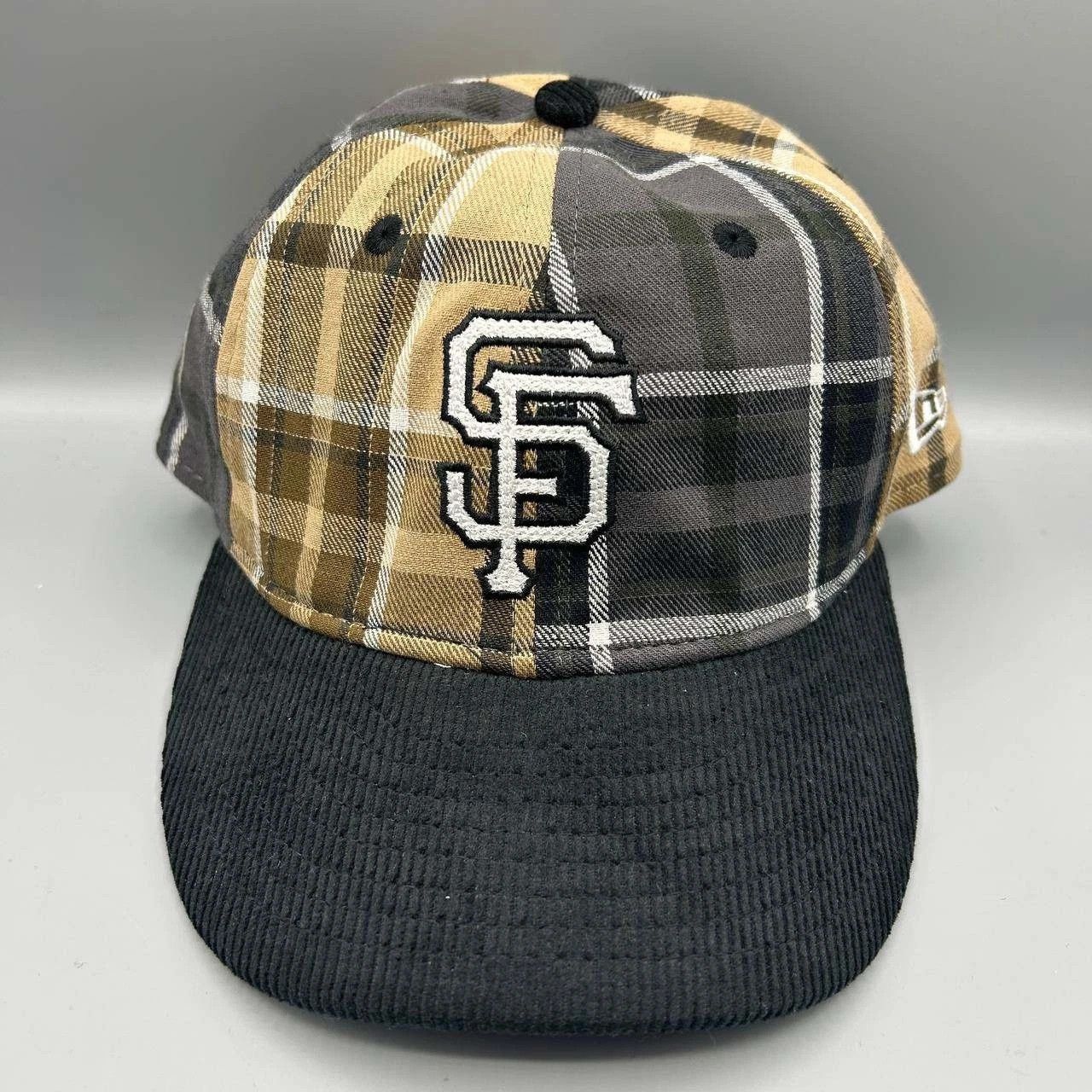 New Era San Francisco Giants MLB Hat Men Plaid Corduroy Strap Back Size ONE SIZE - 1 Thumbnail