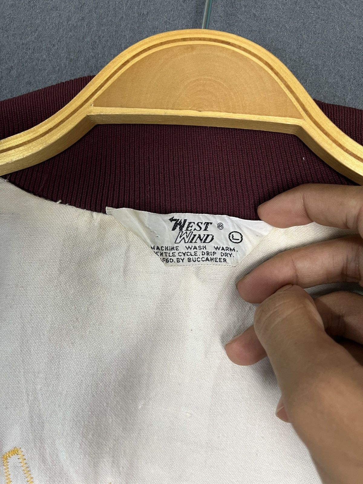 Vintage Vintage 80s West Wind Nylon Varsity Jacket Made in USA Size US L / EU 52-54 / 3 - 6 Thumbnail