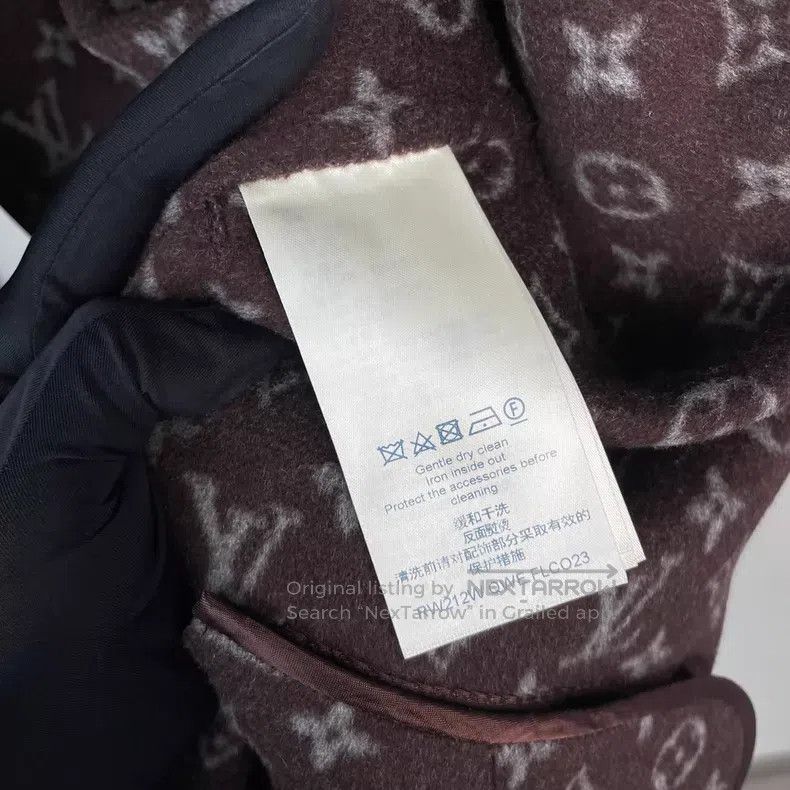 Louis Vuitton Louis Vuitton Burgundy mid-length coat with presbyopia pri Size XS / US 0-2 / IT 36-38 - 5 Thumbnail