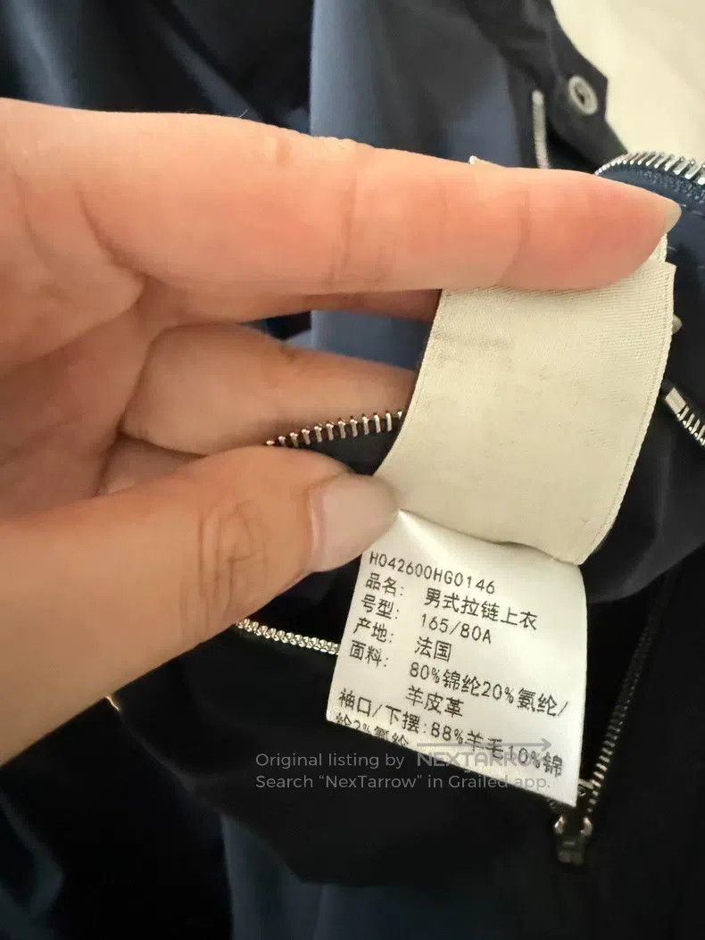 Hermes Hermes Classic Jacket with Black Leather Accents and Zip P Size US S / EU 44-46 / 1 - 9 Thumbnail