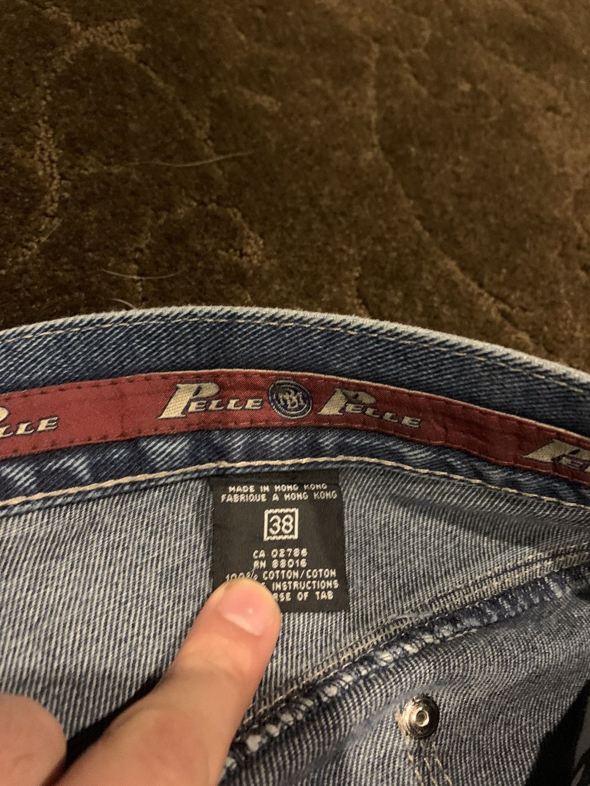 Pelle Pelle Rare Pelle Pelle Marc Buchanan Y2K Baggy Jeans Size 38 Size US 38 / EU 54 - 4 Thumbnail