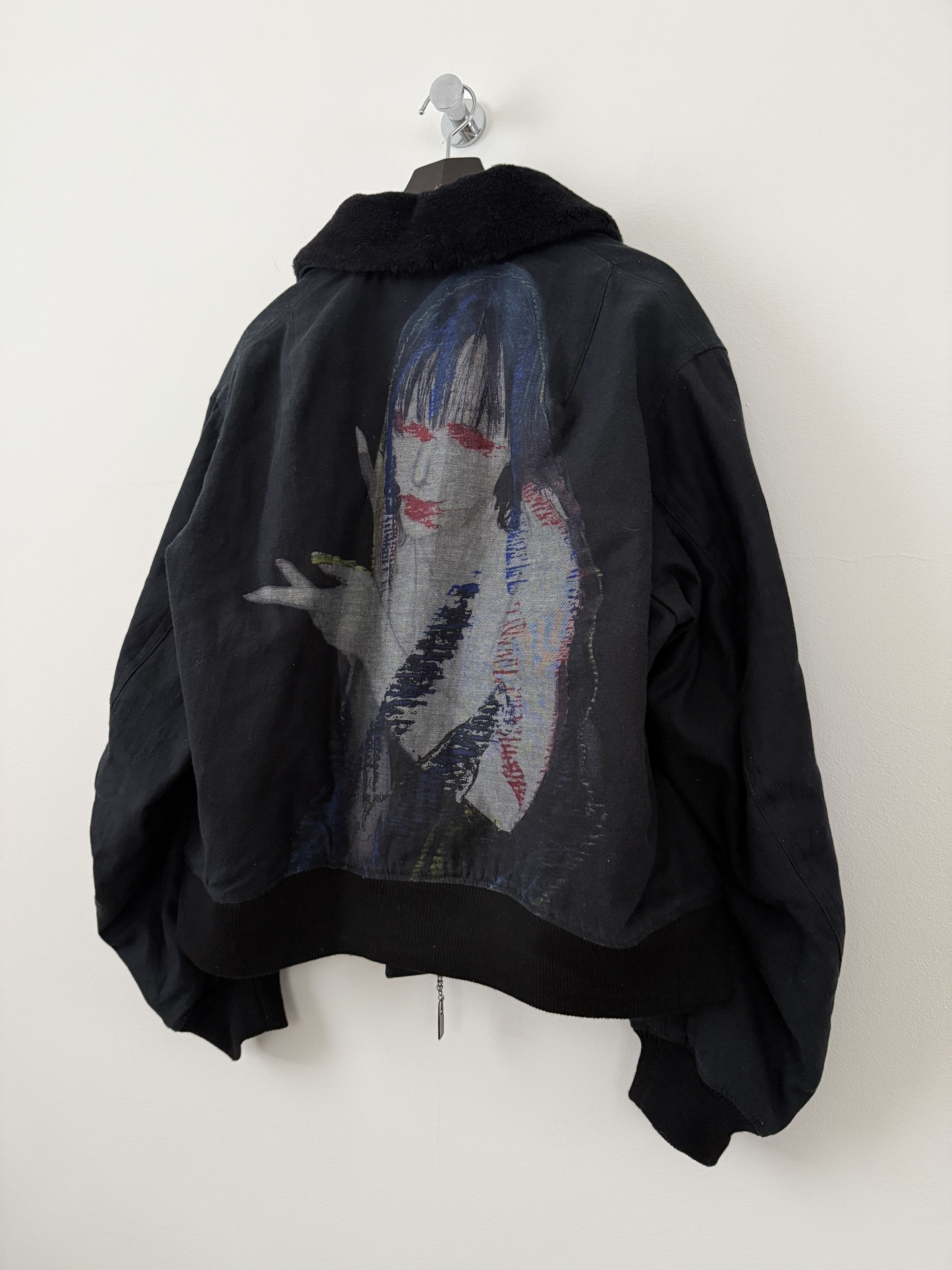 Yohji Yamamoto Pour Homme Lady Print Wool Blouson Jacket 2024 Size US L / EU 52-54 / 3 - 14 Thumbnail