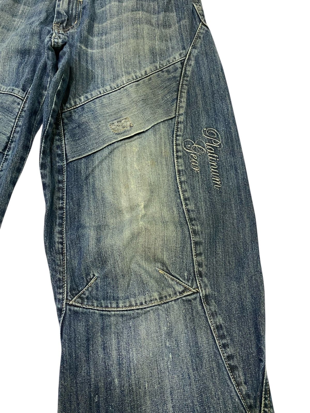 JNCO Japanese brand X Platinum gear baggy jeans Size US 31 - 4 Thumbnail