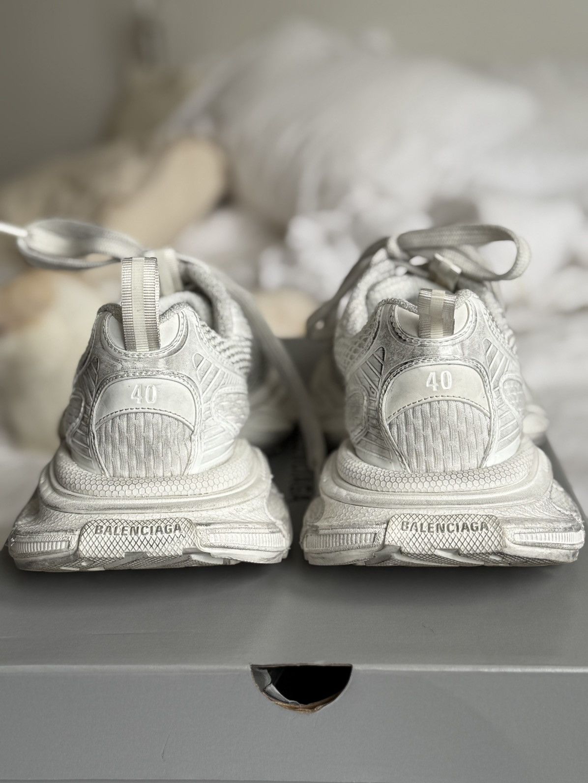 Balenciaga Balenciaga 3XL Sneaker in White Size US 7 / EU 40 - 3 Thumbnail