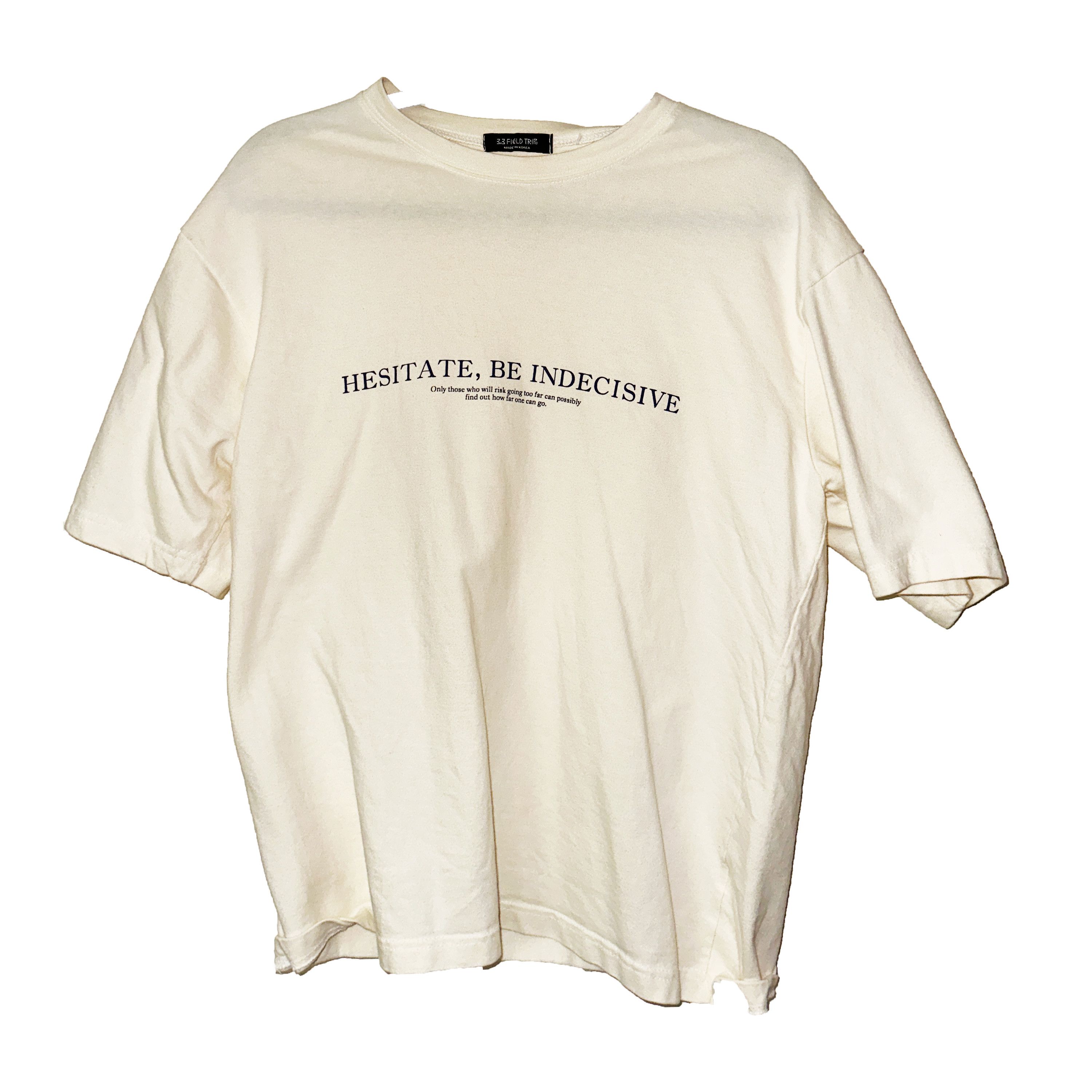 Other Korean Streetwear "Don't Hesitate Be Indecisive" Cool Tee Size US M / EU 48-50 / 2 - 1 Thumbnail