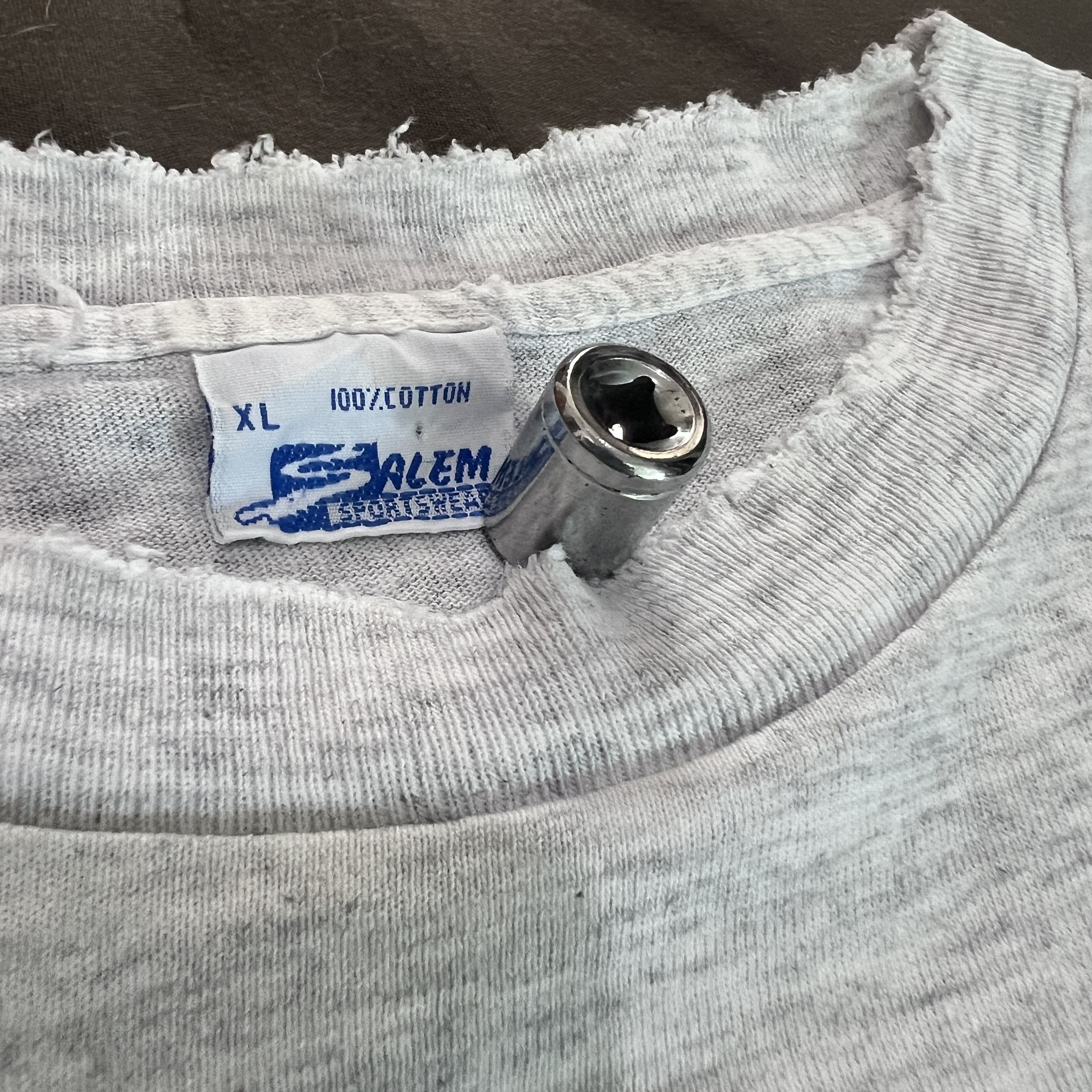 NBA Vintage 90s Divac LA Lakers Distressed Faded Thrashed Tee Size US XL / EU 56 / 4 - 6 Thumbnail