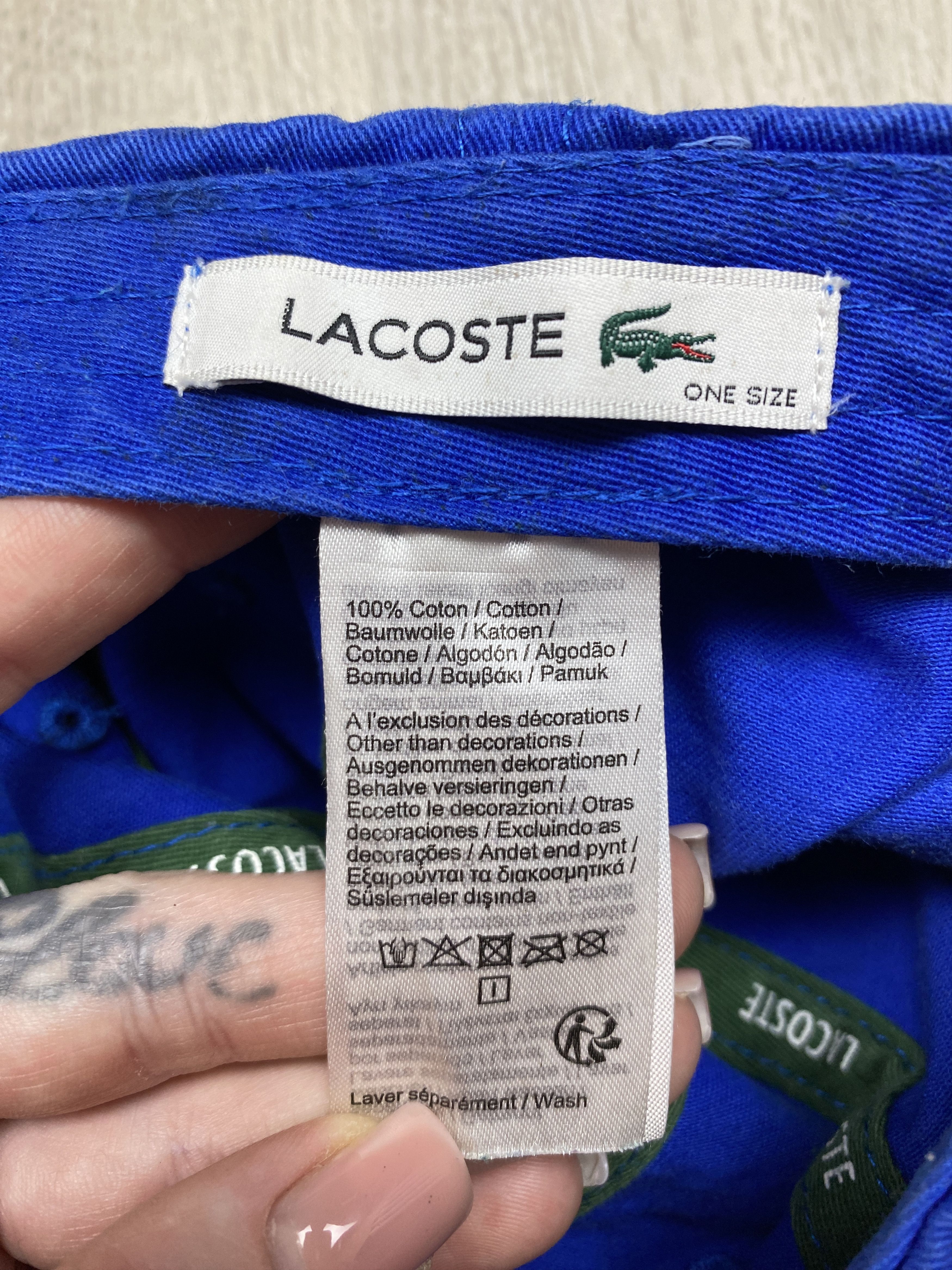 Lacoste Lacoste Mens Cap Hat Size ONE SIZE - 7 Thumbnail