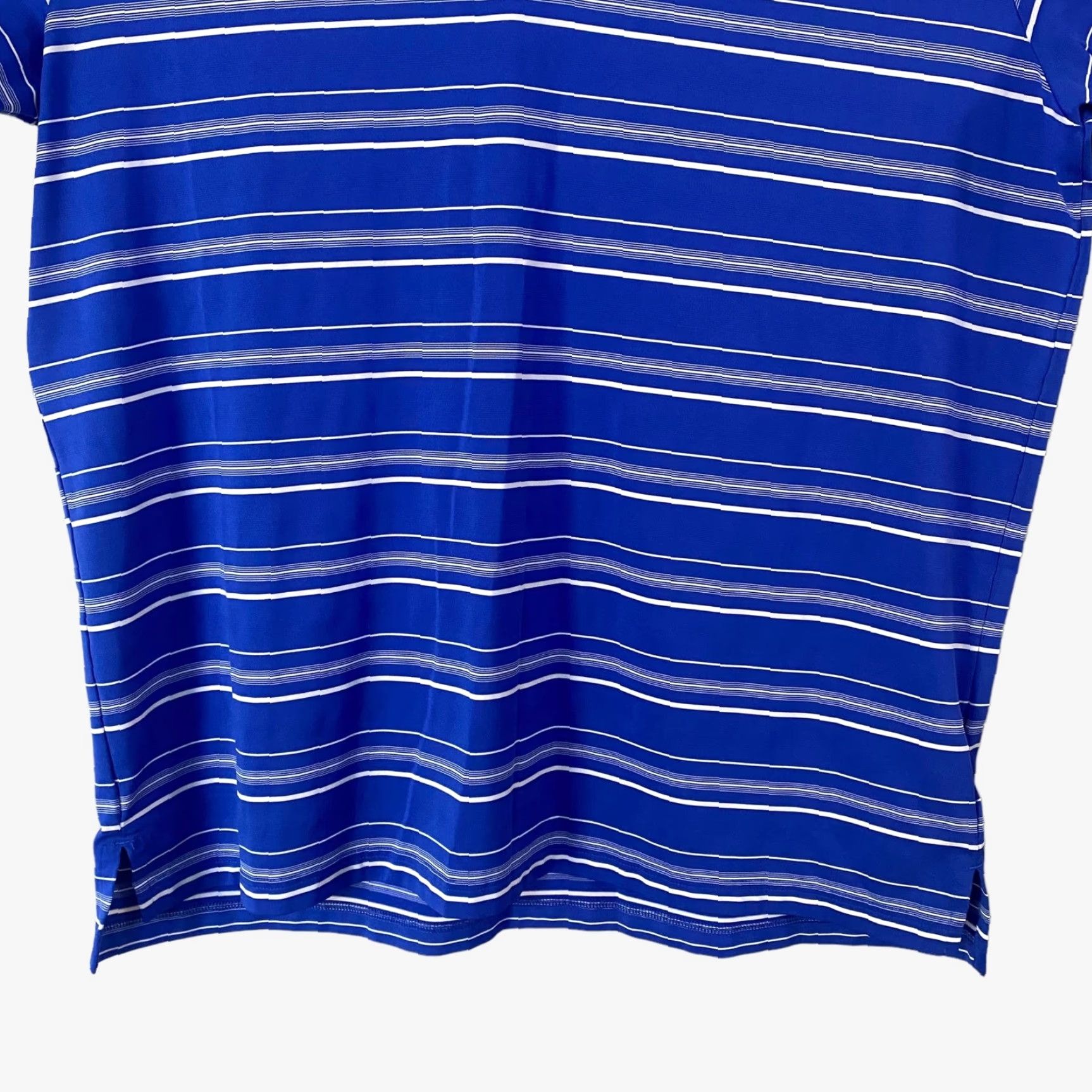 Adidas Adidas Puremotion Polo Golf Shirt Men XL Blue Stripe Stretch Athletic Wear Size US XL / EU 56 / 4 - 7 Thumbnail