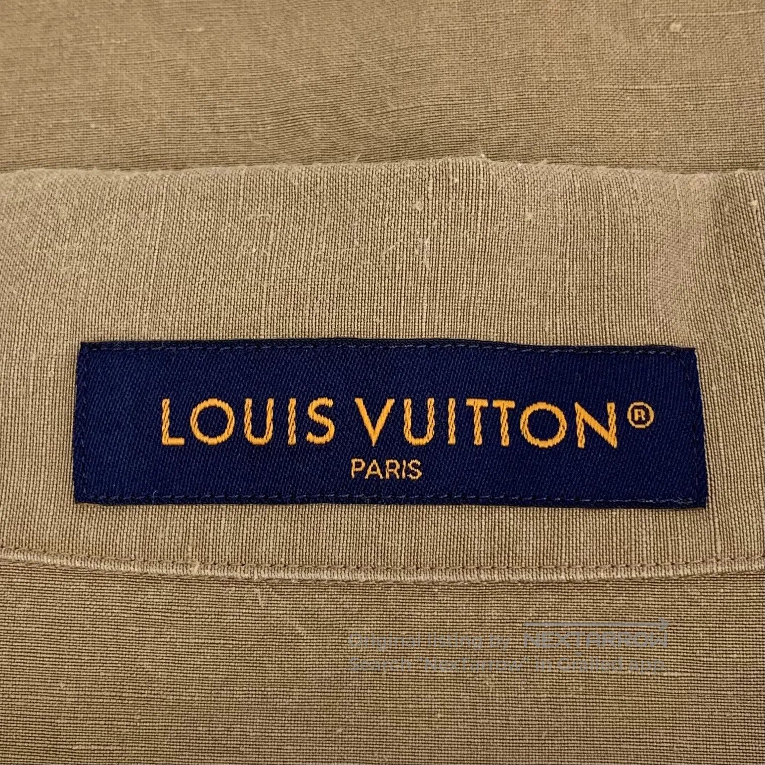 Louis Vuitton Louis Vuitton Brown Pocket Logo Embroidered Hemp Lapel Sin Size US XXL / EU 58 / 5 - 6 Thumbnail
