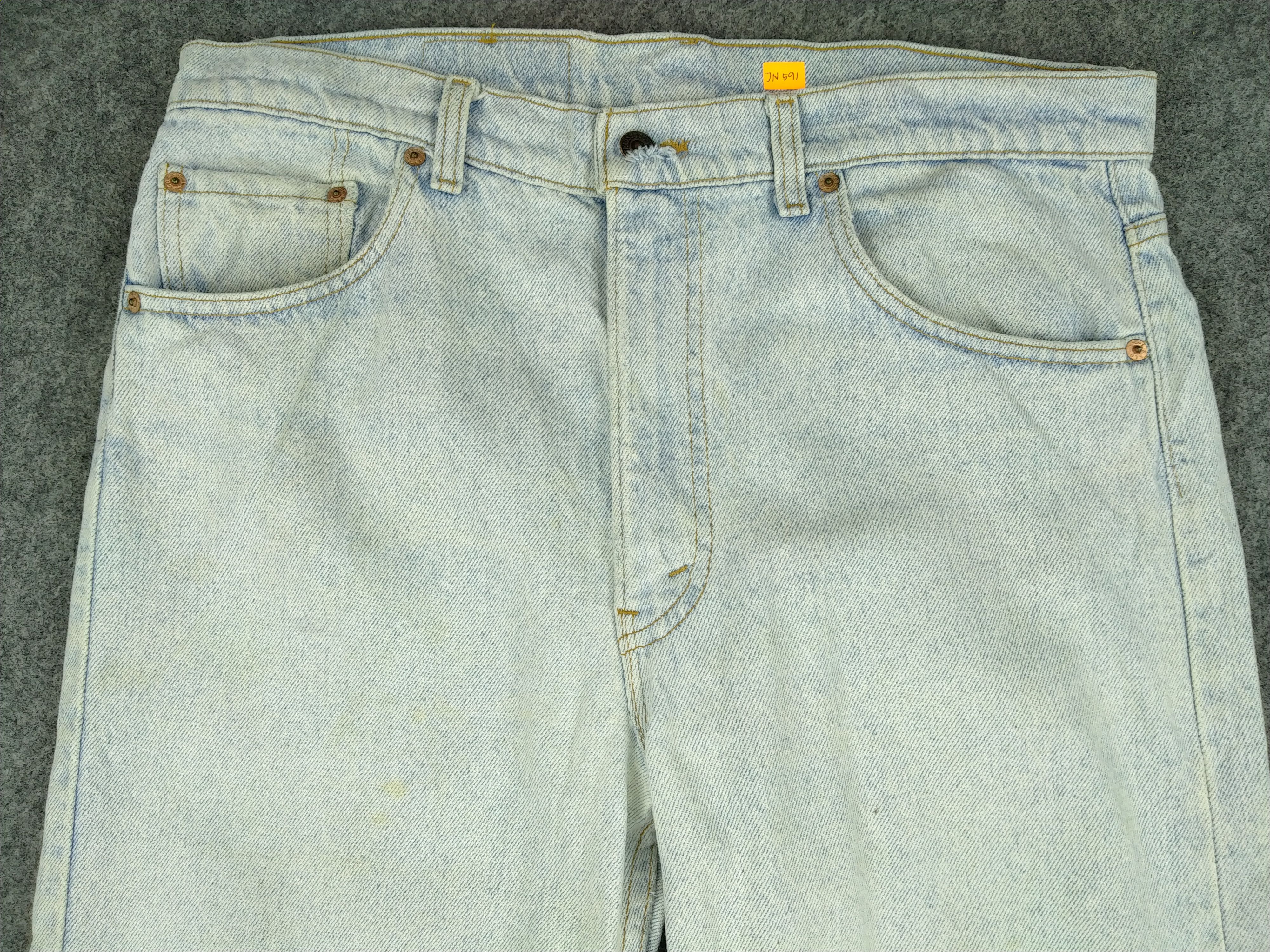 Japanese Brand Light Wash Vintage Levi's 505 USA Denim 35 x 32.5 -JN591 Size US 36 / EU 52 - 3 Thumbnail
