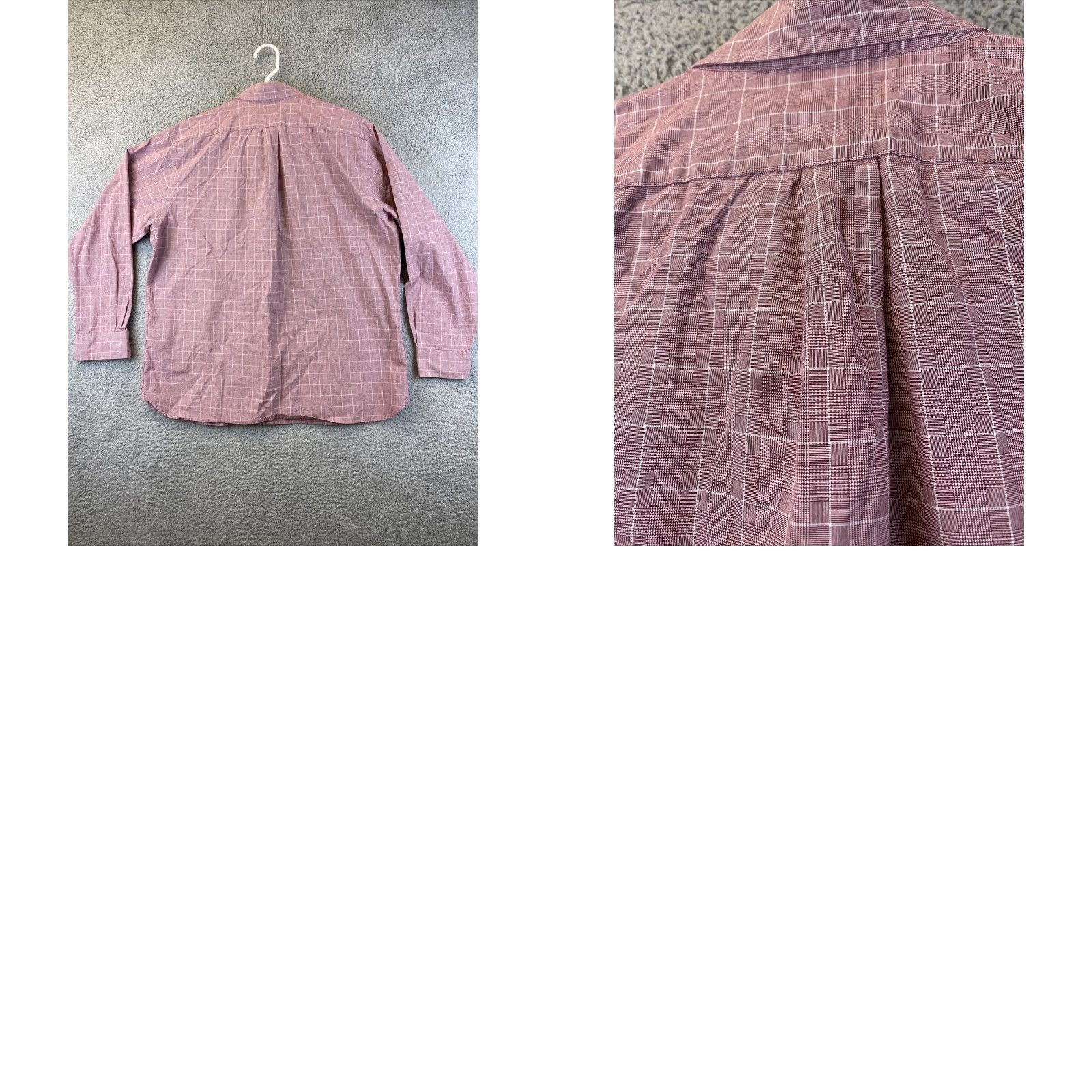 Cremieux Cremieux Classic Dress Shirt Size XXL Pink White Checks Button Mens / 80-33 Size 48R - 8 Thumbnail