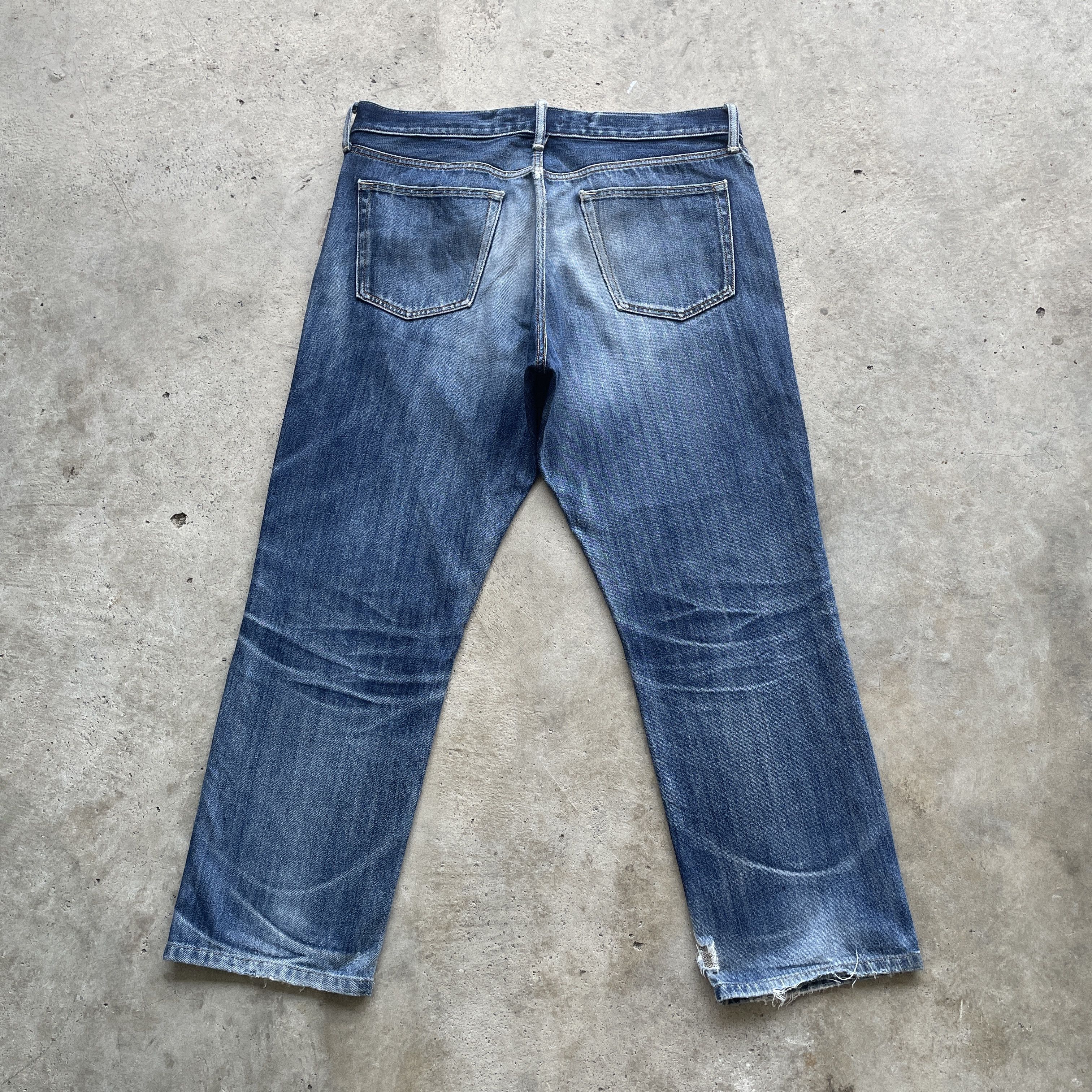 Japanese Brand VINTAGE JAPANESE FADED DISTRESSED JEANS PANTS DENIM W38 Size US 38 / EU 54 - 10 Thumbnail