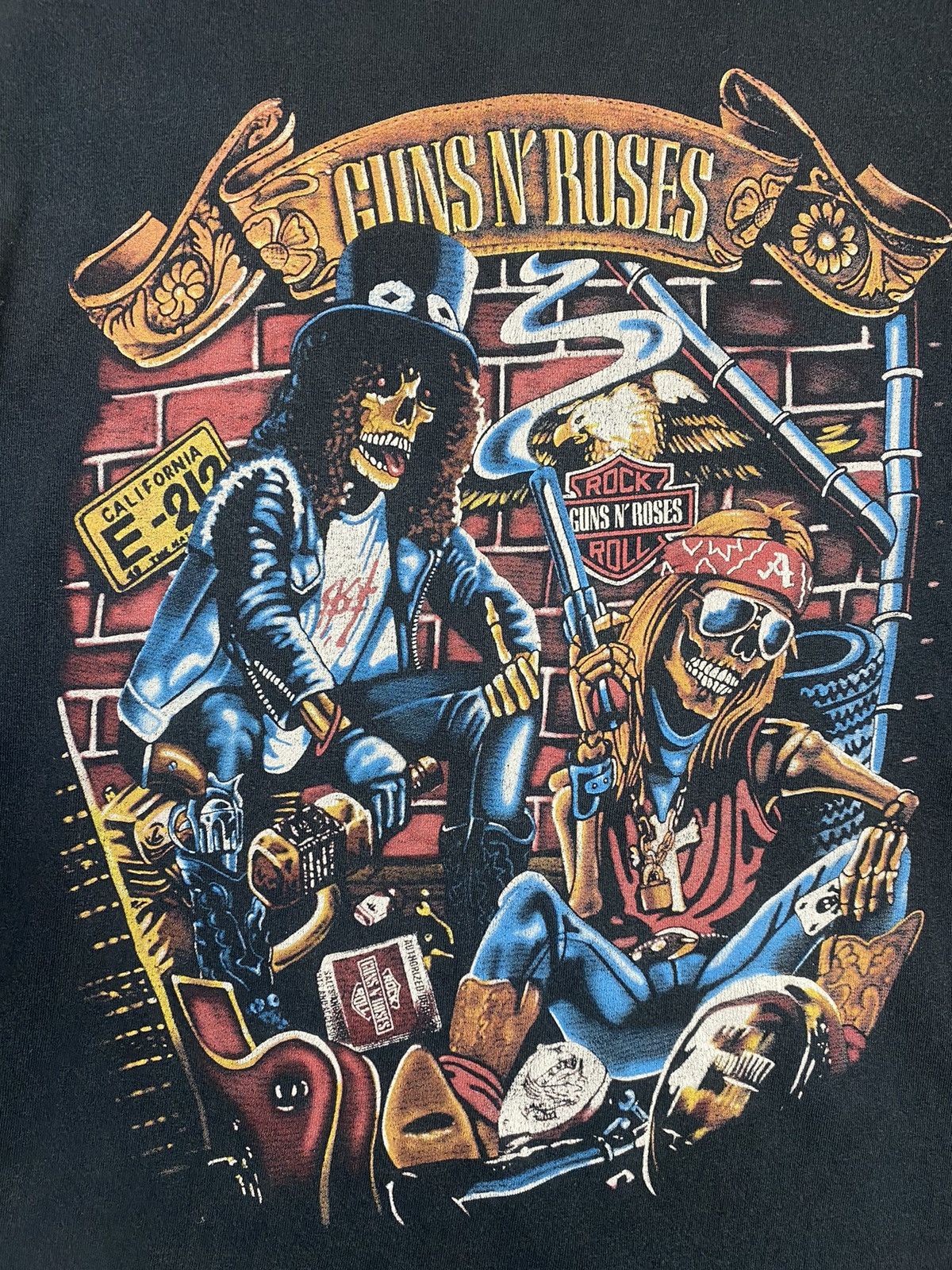 Guns N' Roses Vintage Guns N Roses Rock N Roll Whiskey Harley Full Print Size US M / EU 48-50 / 2 - 11 Thumbnail