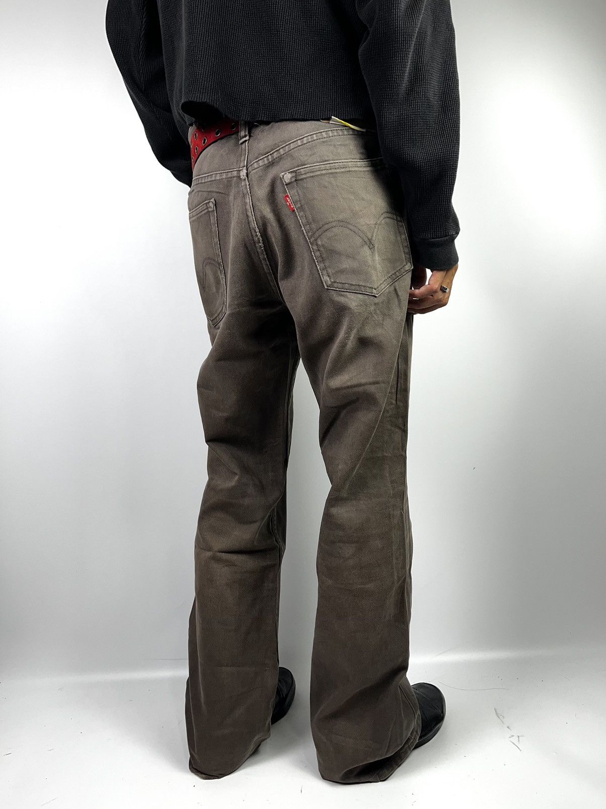 Levi's Levis Flare 517 brown jeans pant faded style Size US 34 / EU 50 - 16 Thumbnail