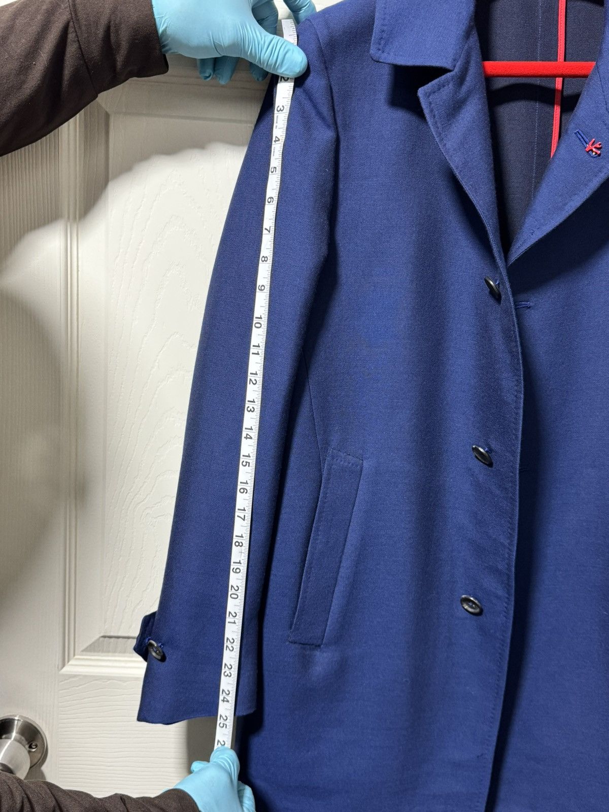 Isaia Napolii Isaia Napoli Mens Luxury Cashmere/Silk Blue Blazer Size US M / EU 48-50 / 2 - 13 Thumbnail